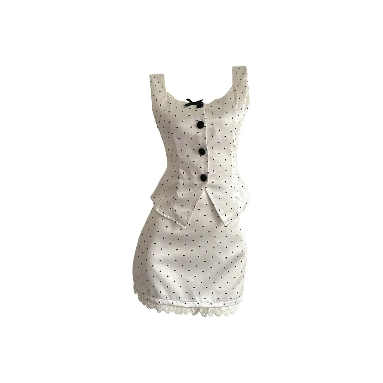 ONE PASS STUDIO Комплект с юбкой Женские Гороховый узор