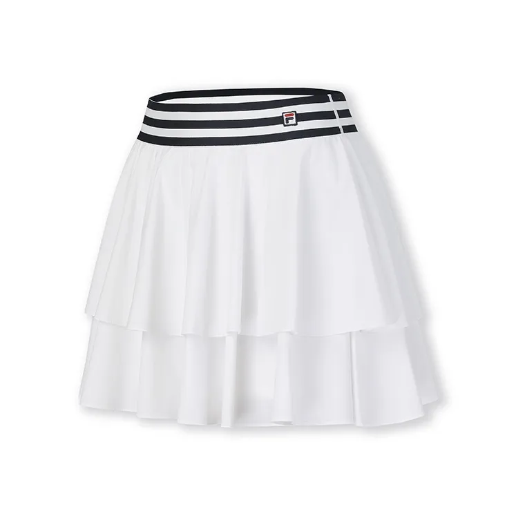 FILA Теннис Повседневные Короткие Юбки Женские Нефритовый Белый WT