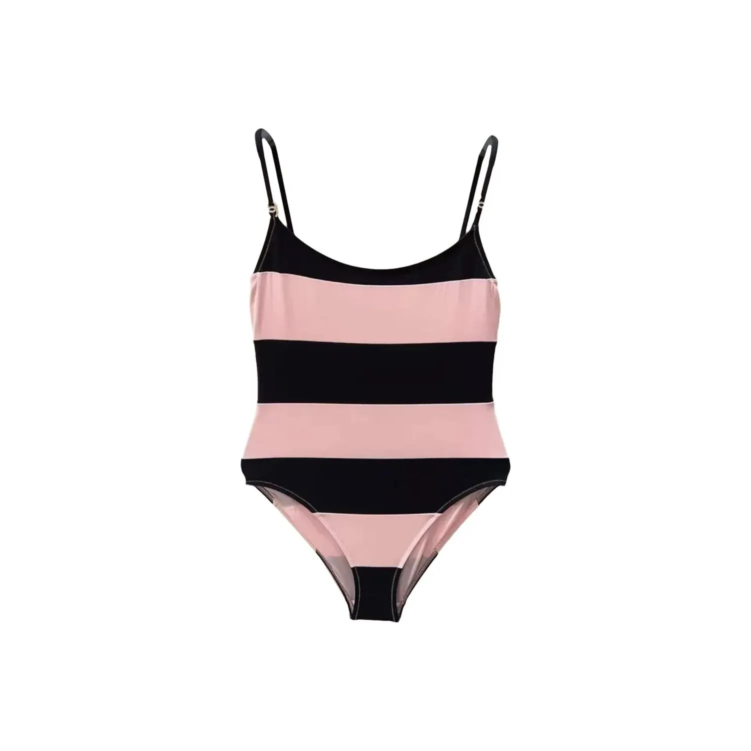 CHANEL 24 Spring Summer New Arrivals One piece Swimsuit Women's Pink