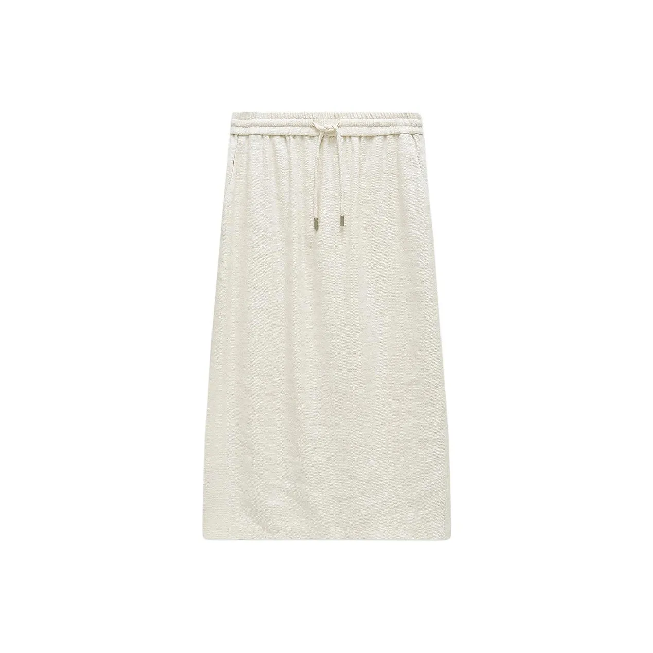 INSUN Casual Long Skirt Women's Cream White
