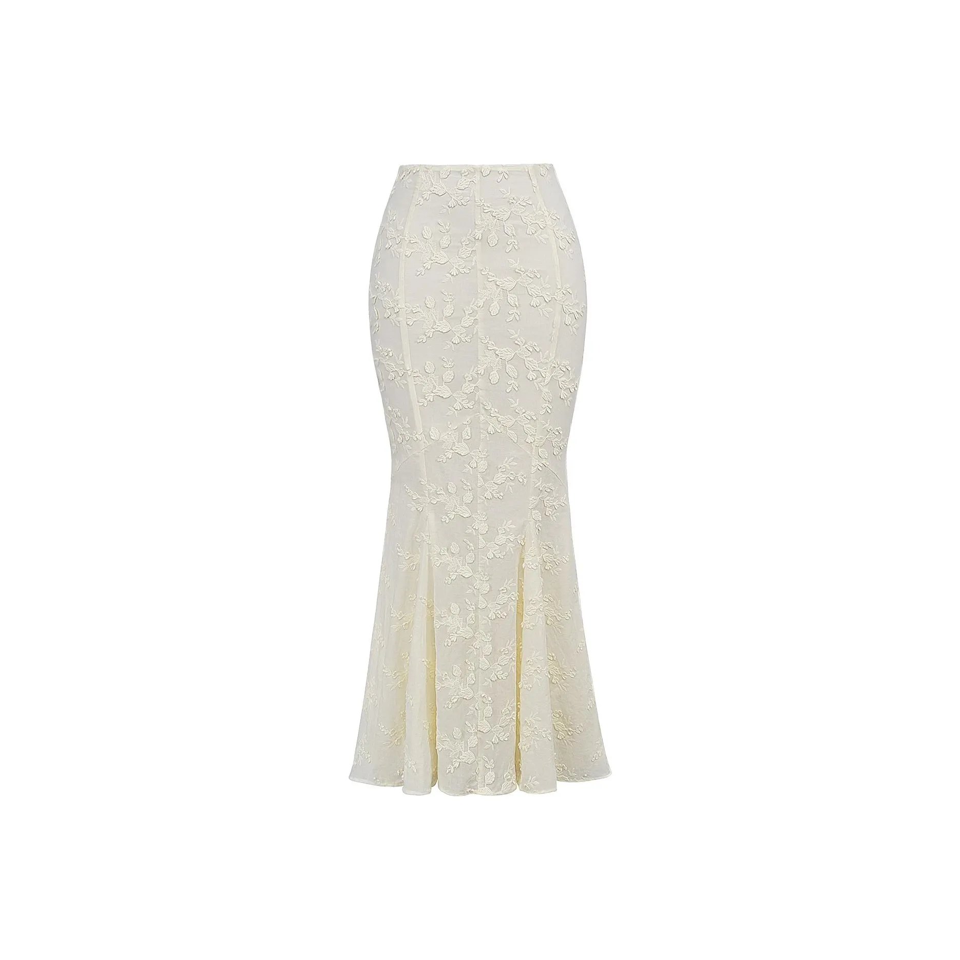 HOUSE OF CB Veronica Casual Long Skirt Women's CREAM/Cream