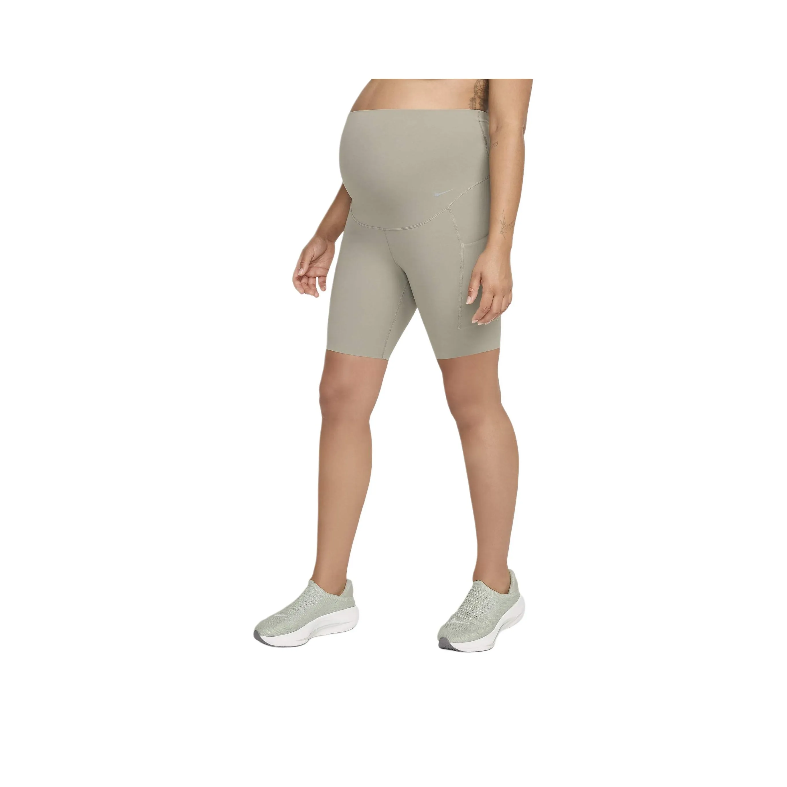 Nike Zenvy M Women's Gentle Support High Waisted 8' Biker Shorts With Pockets Maternity