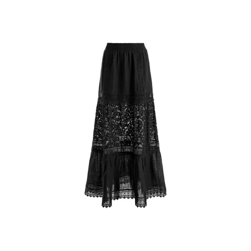 ALICE+OLIVIA Черная Женская Повседневная Длинная Юбка