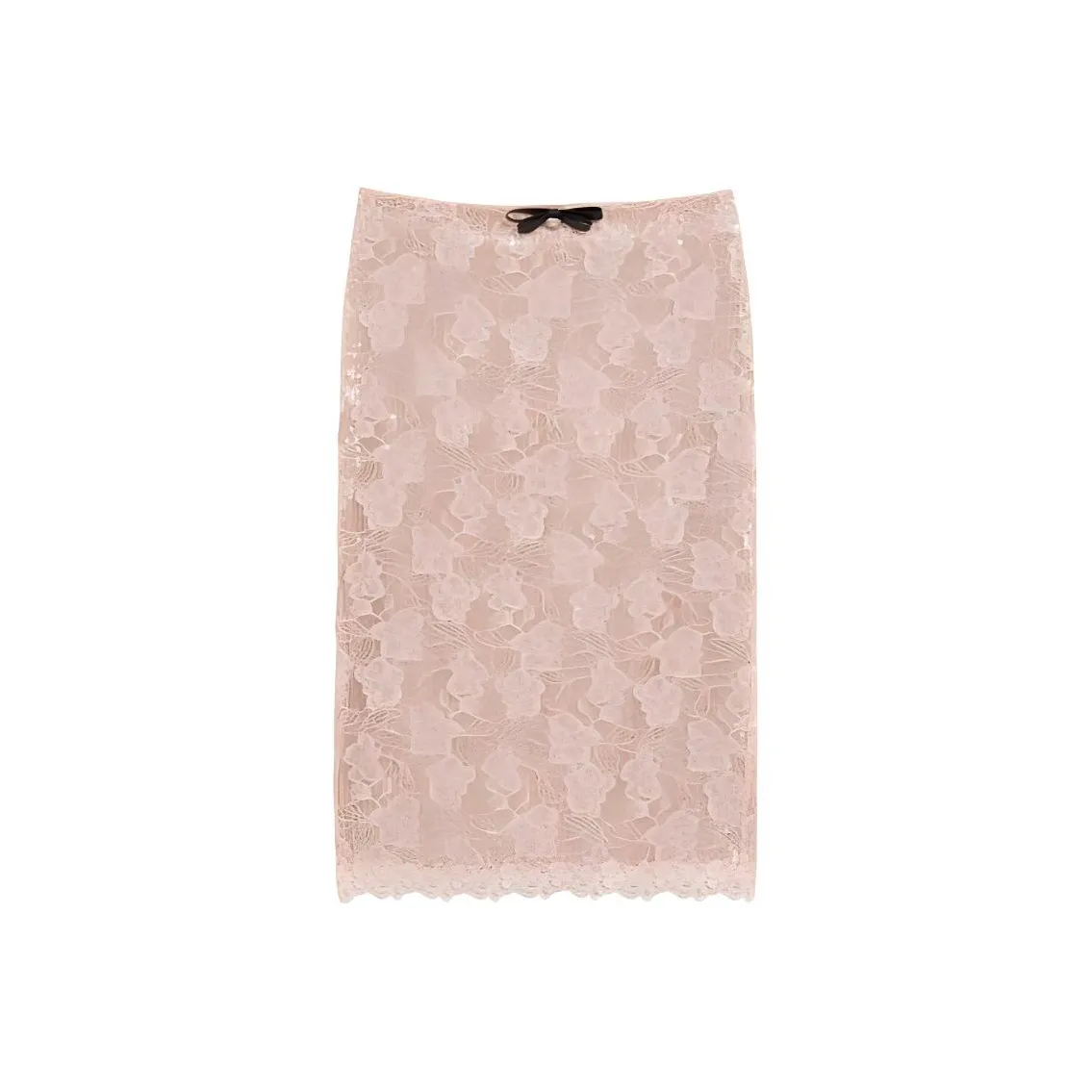 BEBE Повседневный Длинный Юбка Женская Розово-Оранжевая