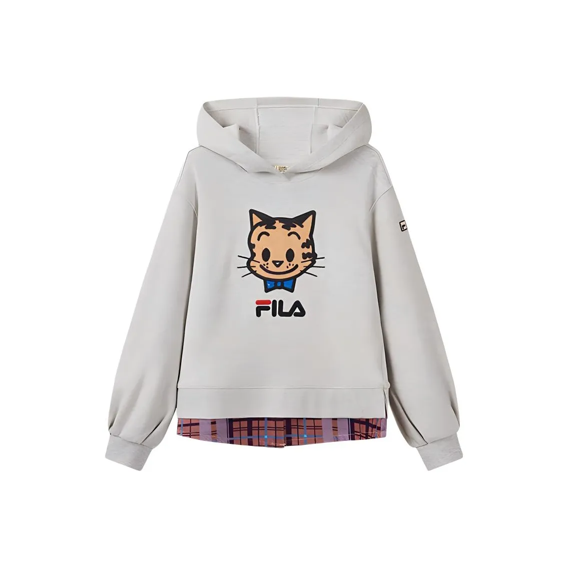 FILA KIDS x YUANTIANZHI LIANMINGKUAN Толстовка FW24 Светло-серый Фотиния Подростки