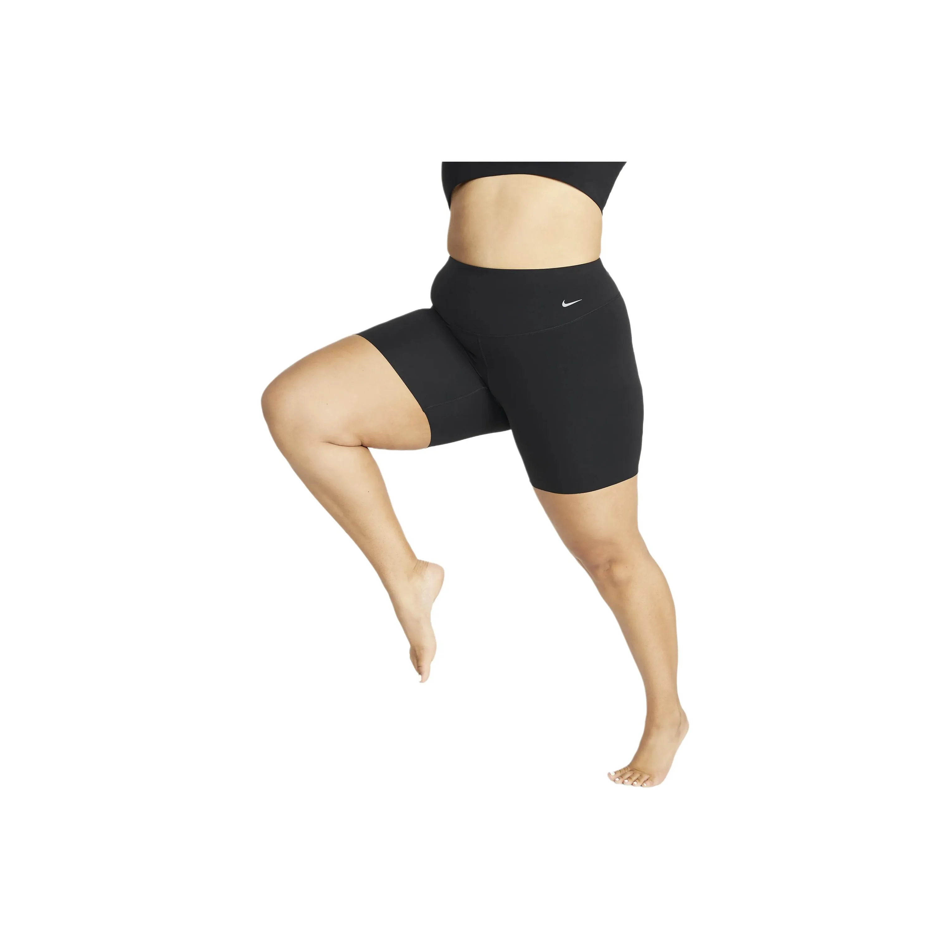 Nike Zenvy Women's Gentle Support High Waisted 8' Biker Shorts Plus Size