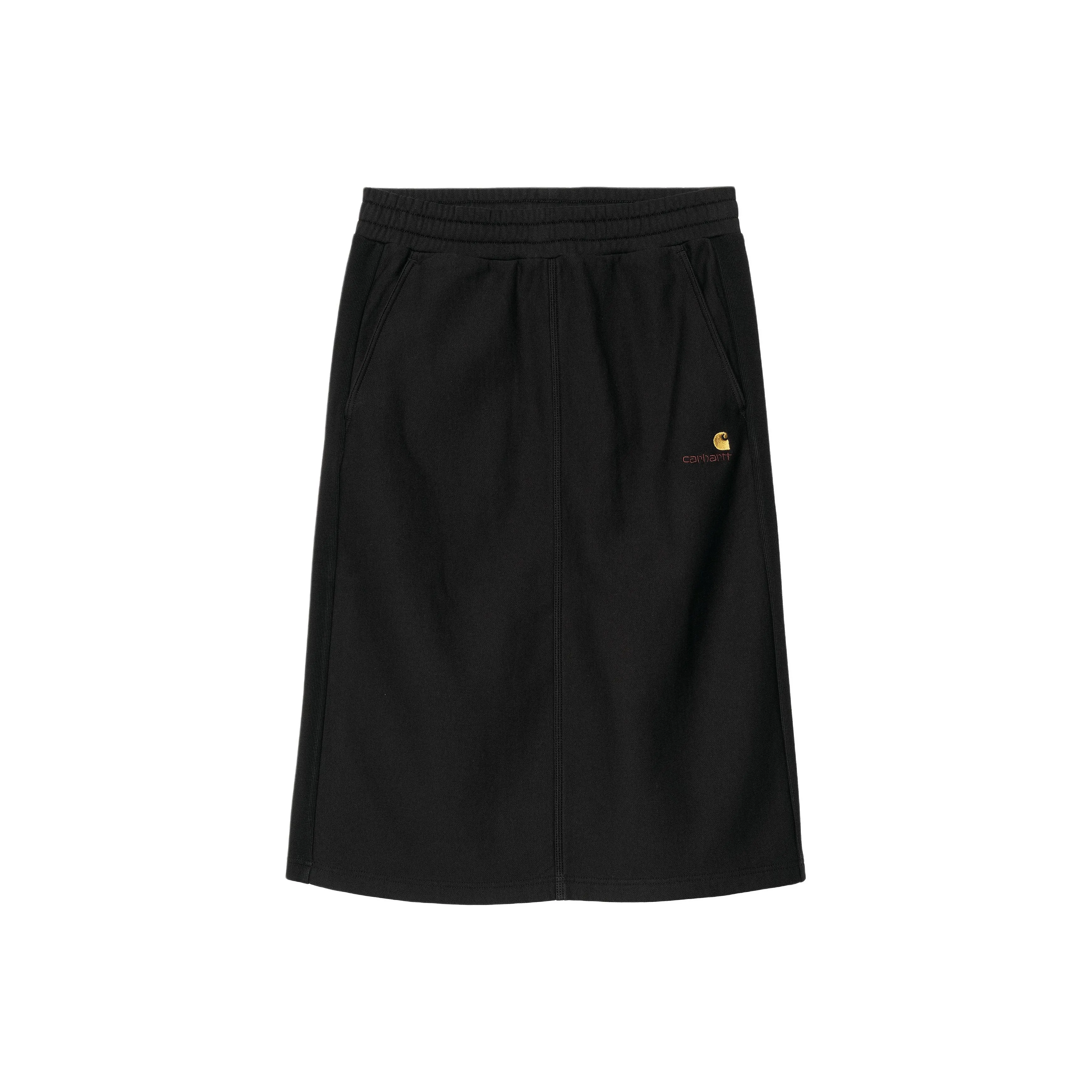 Carhartt WIP American ScriptSweat SS25 Casual Long Skirt Women's Black