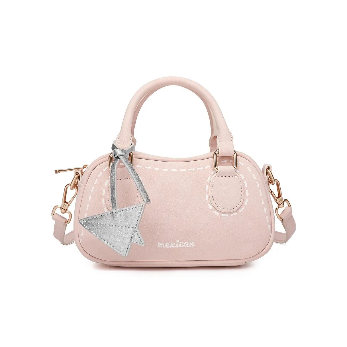 MEXICAN PU Shoulder Bag, Crossbody Bag, Handbag Women's Pink/Beige/Apricot/Blue