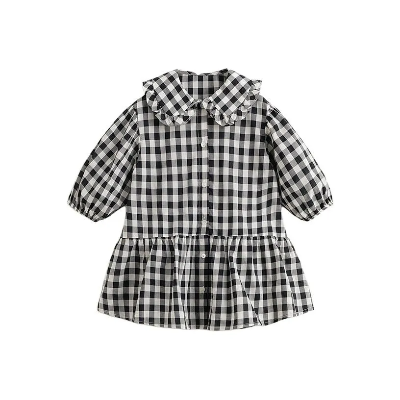 MARC JANIE Детское платье черное белое для малышей