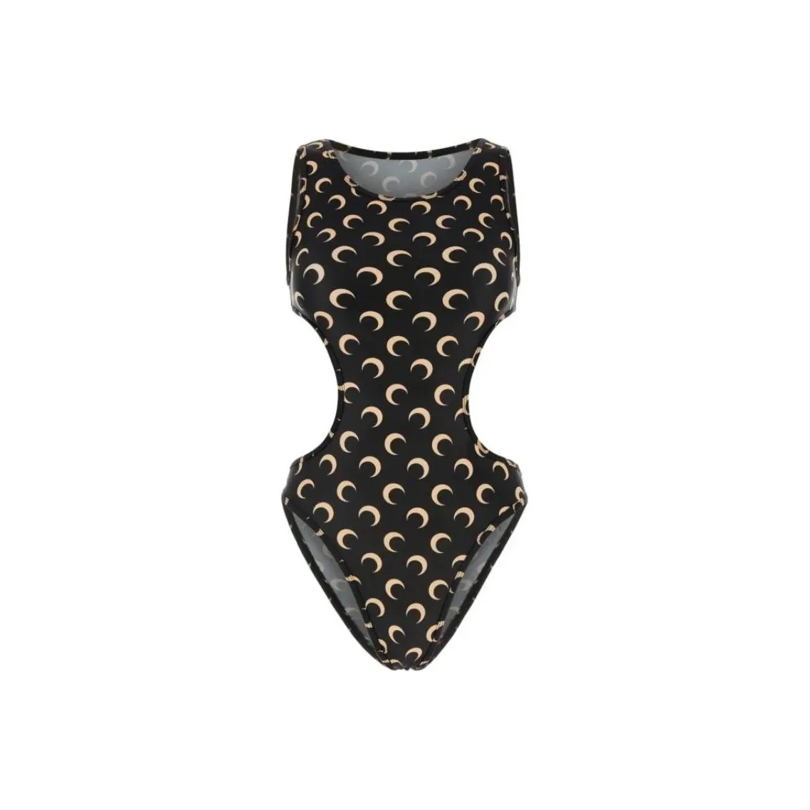 Marine Serre Allover Moon Printed One Piece Swimsuit