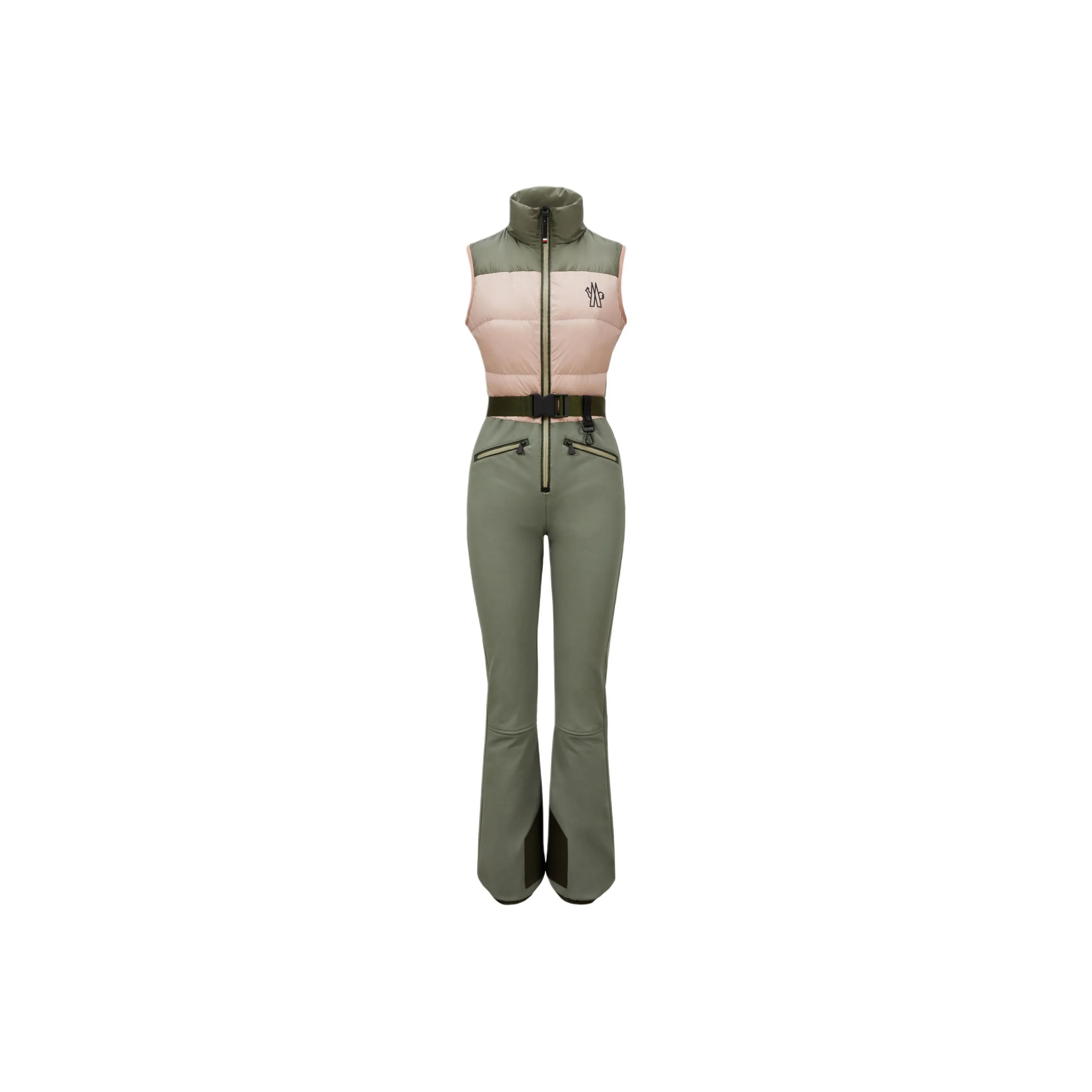 Moncler Ski Coverall Women's Pink/Dark Green
