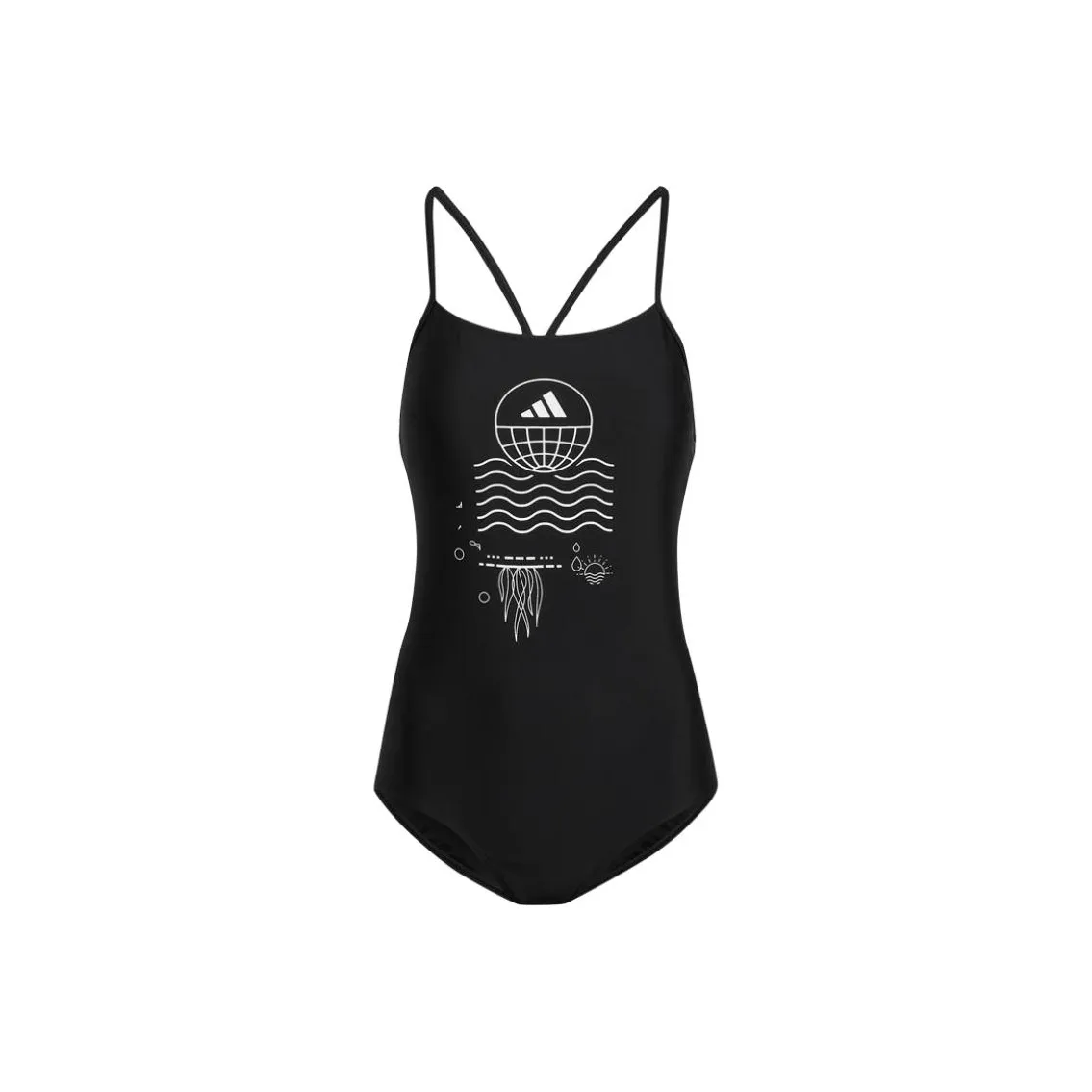 Adidas One Piece Купальник Женский Черный
