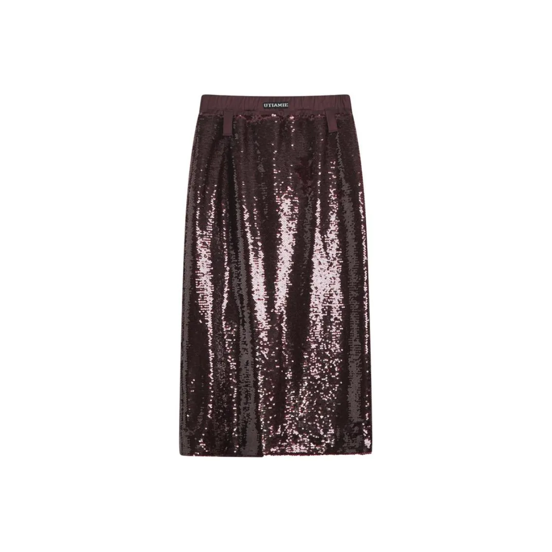 uti Повседневный Длинный Юбка Женские Бордовый