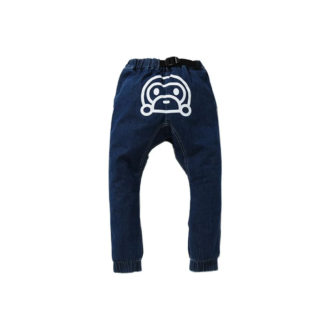 A BATHING APE Джинсы BAPE co-brand Темно-синий Детский