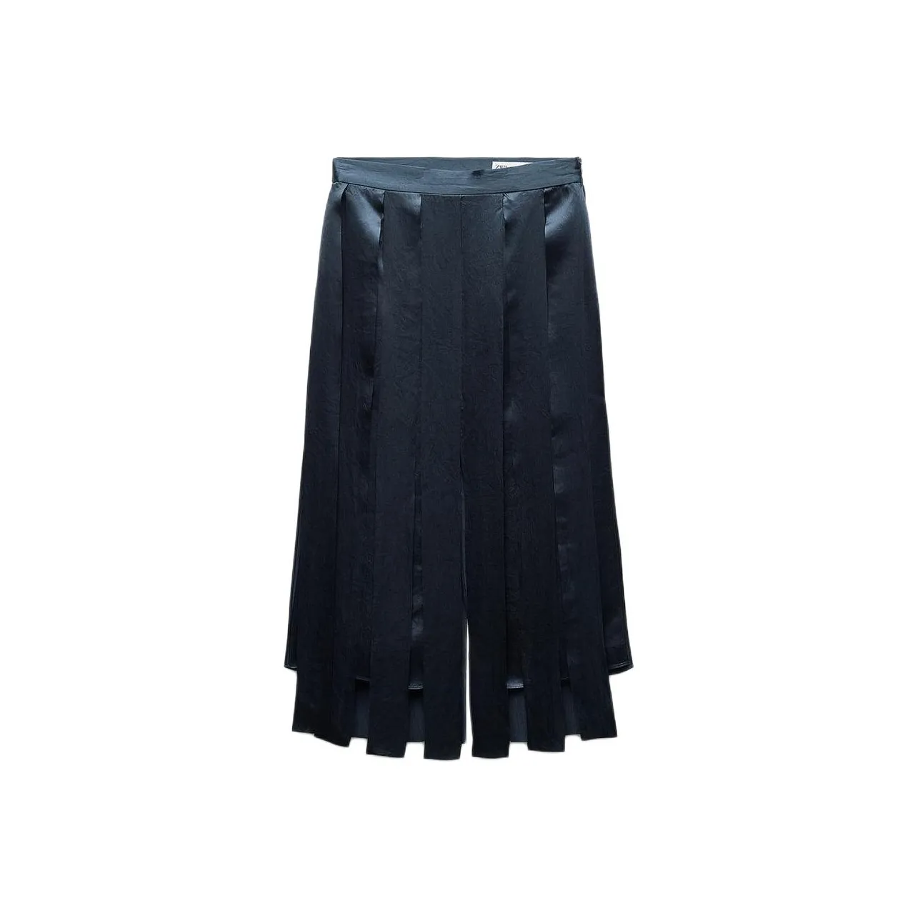 ZARA ZW Series Повседневный Длинный Юбка Женские Темно-синий