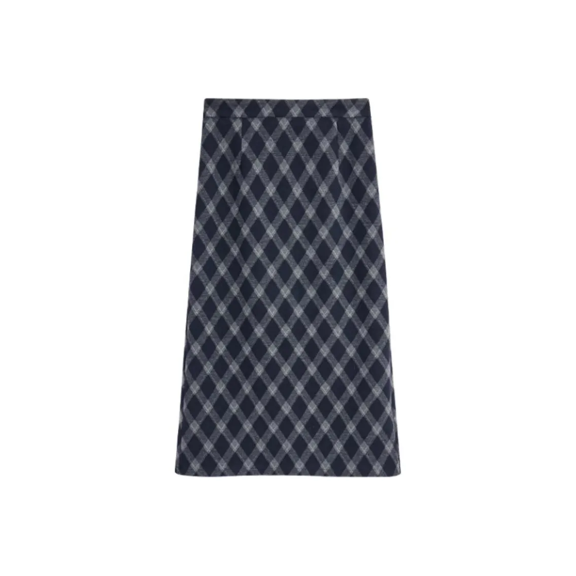 Love To Serve Повседневный Длинный Юбка Женская Абрикосовая Синяя Клетка