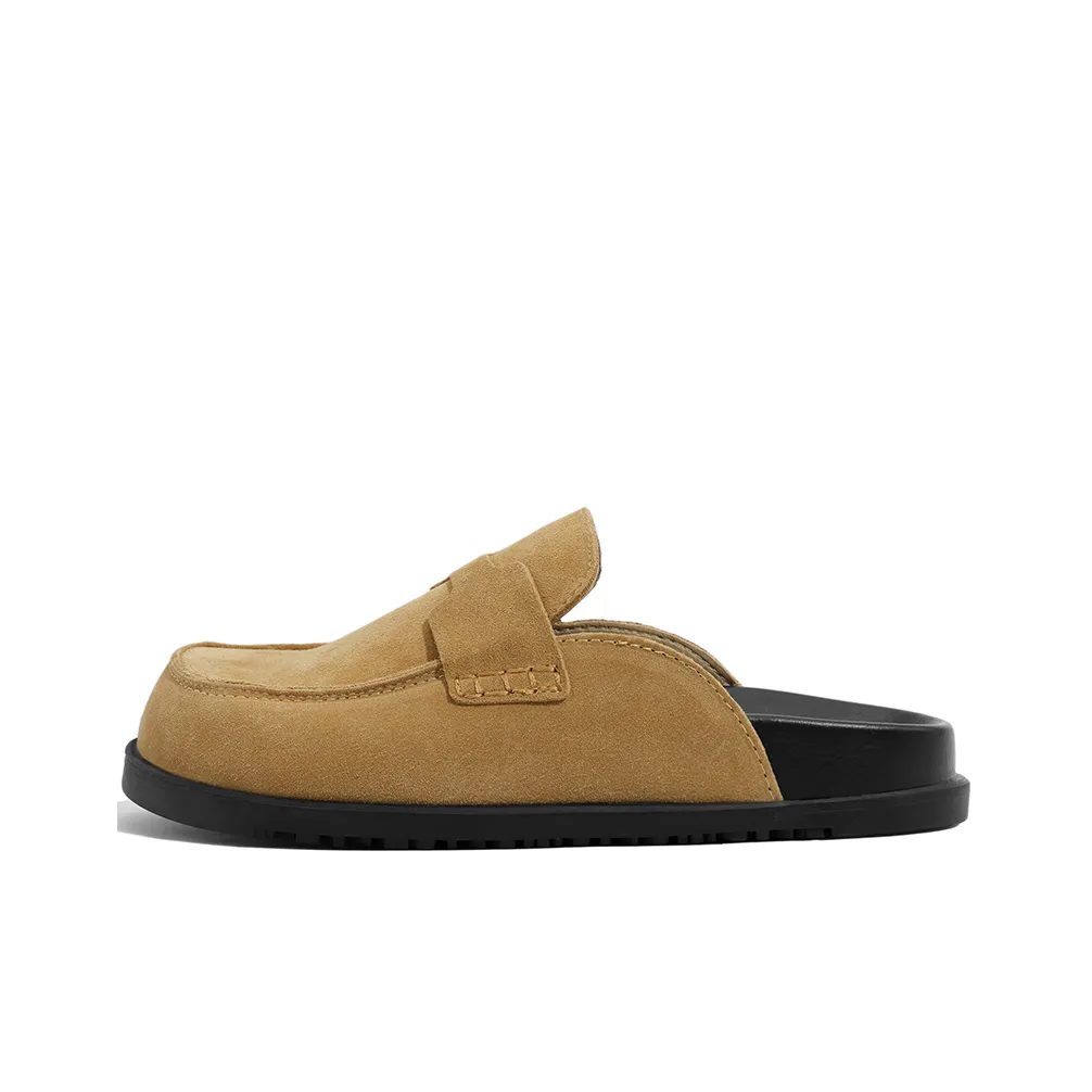 Lan Miao противоскользящие домашние тапочки женские желтые