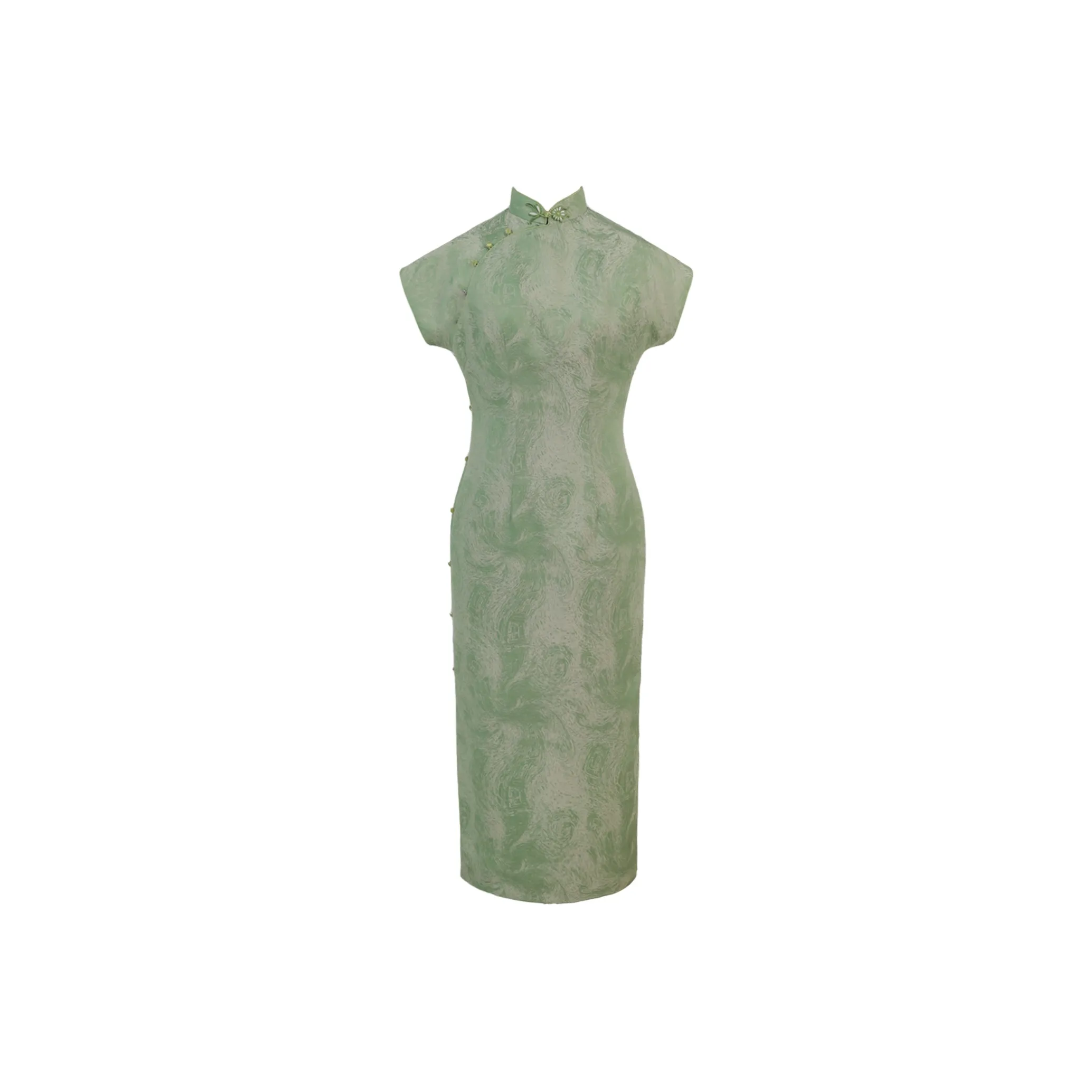 Clothes Cut By Time Cheongsam Women's Emerald Green