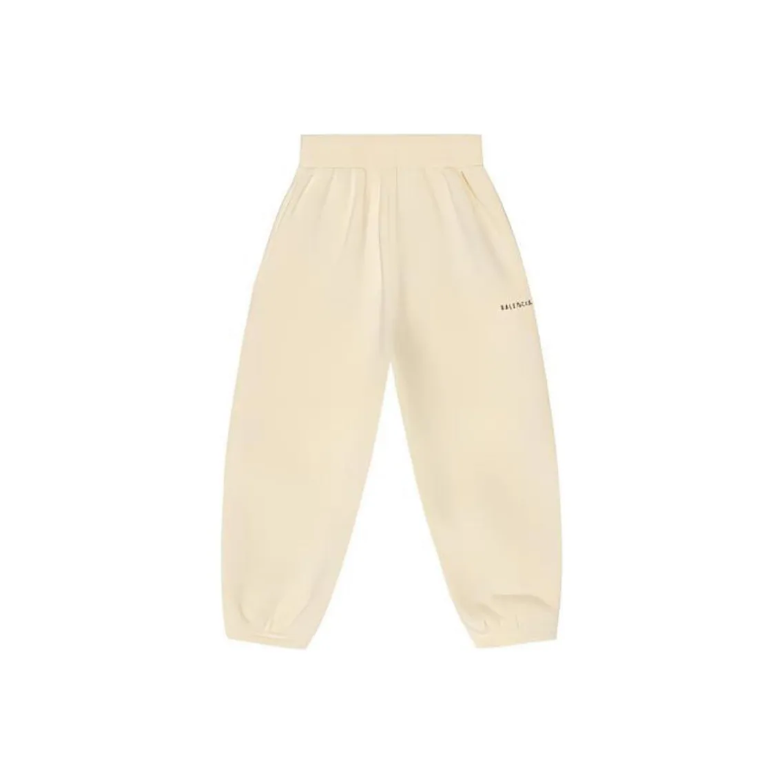 Детские Balenciaga Вязаные Спортивные Штаны SS22 Свободного Кроя Бежевые
