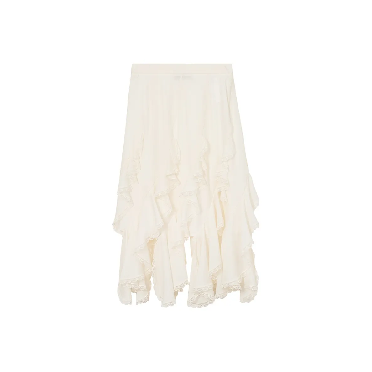 NancyCavally Повседневный Длинный Юбка Женская Бежевая