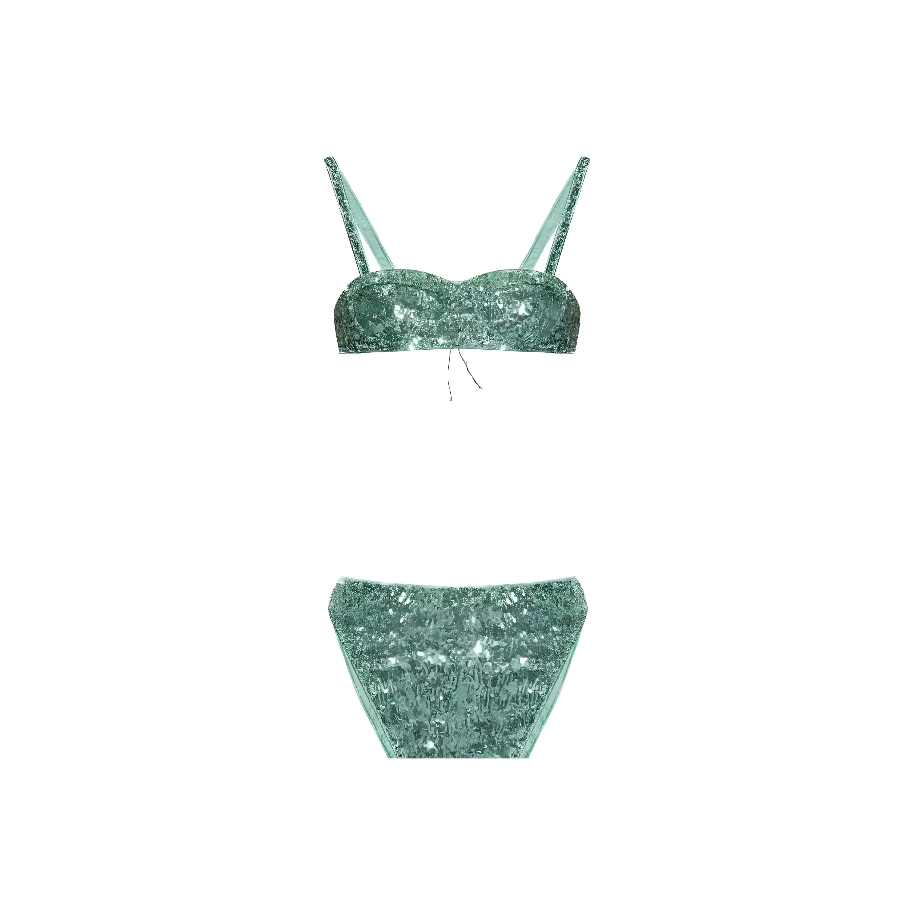 Oséree Sequin embellished High waisted Bikini