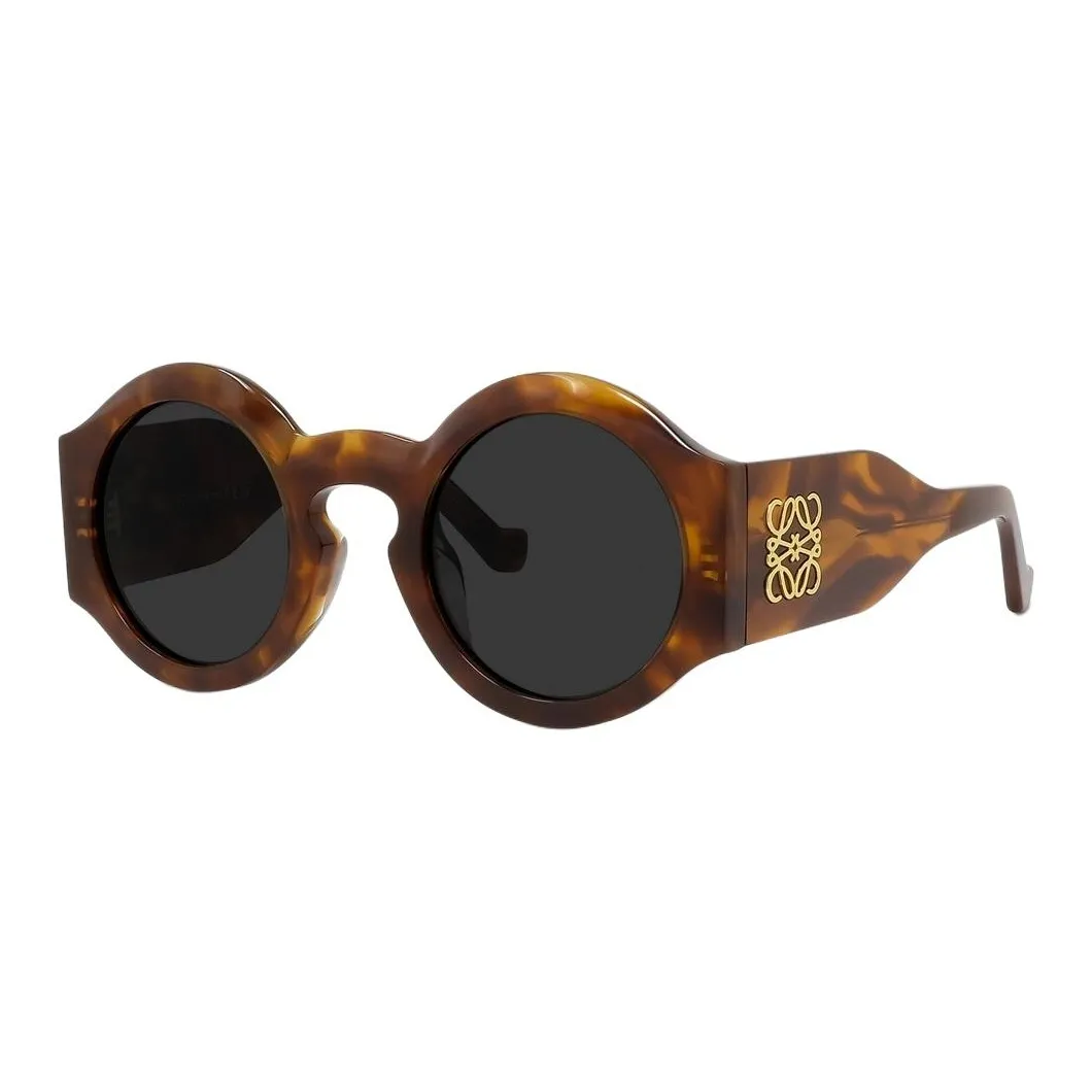 LOEWE Ацетат Круглые Солнцезащитные очки Унисекс Коричневый