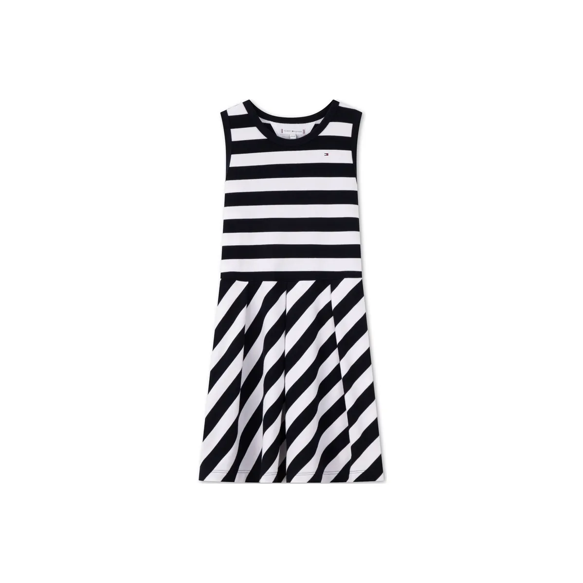 Tommy Hilfiger Платье Черно-белые полосы Детское