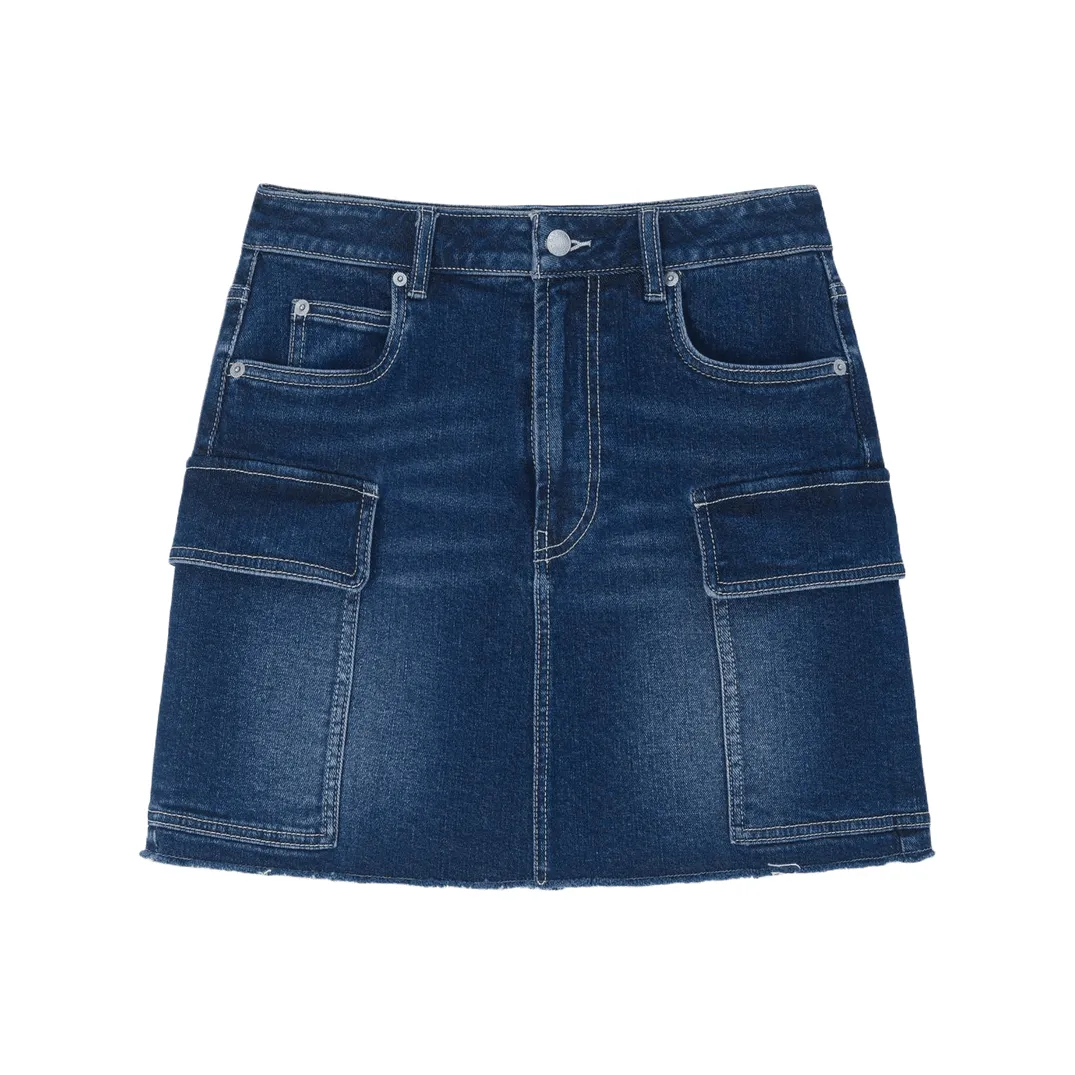 GAP co-brand Джинсовые короткие юбки Женские Джинсовый синий