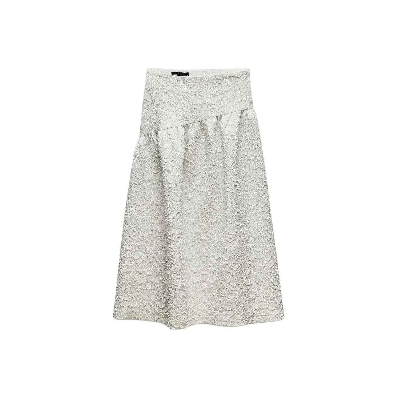 ZARA Повседневный Длинный Юбка Женская Серого цвета