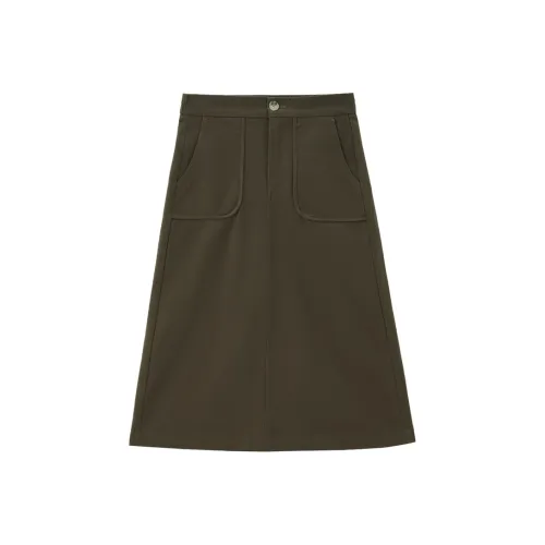 Giordano Женские Повседневные Длинные Юбки