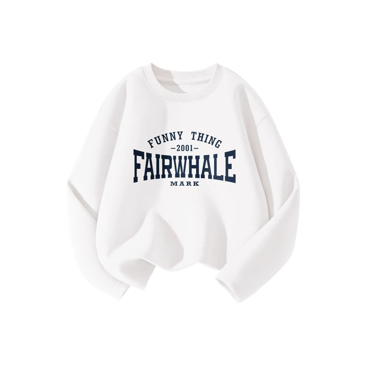 FAIRWHALE T-рубашка Винтаж Белая Детская