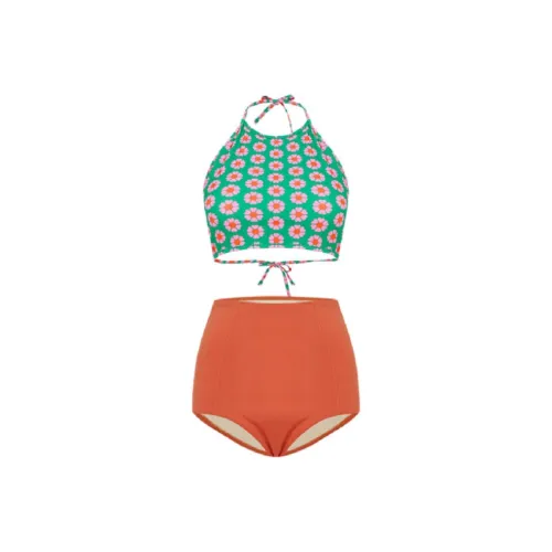 VIKINI VENDER SWIM WEAR BEACH WEAR Апельсиновый Женский Бикини