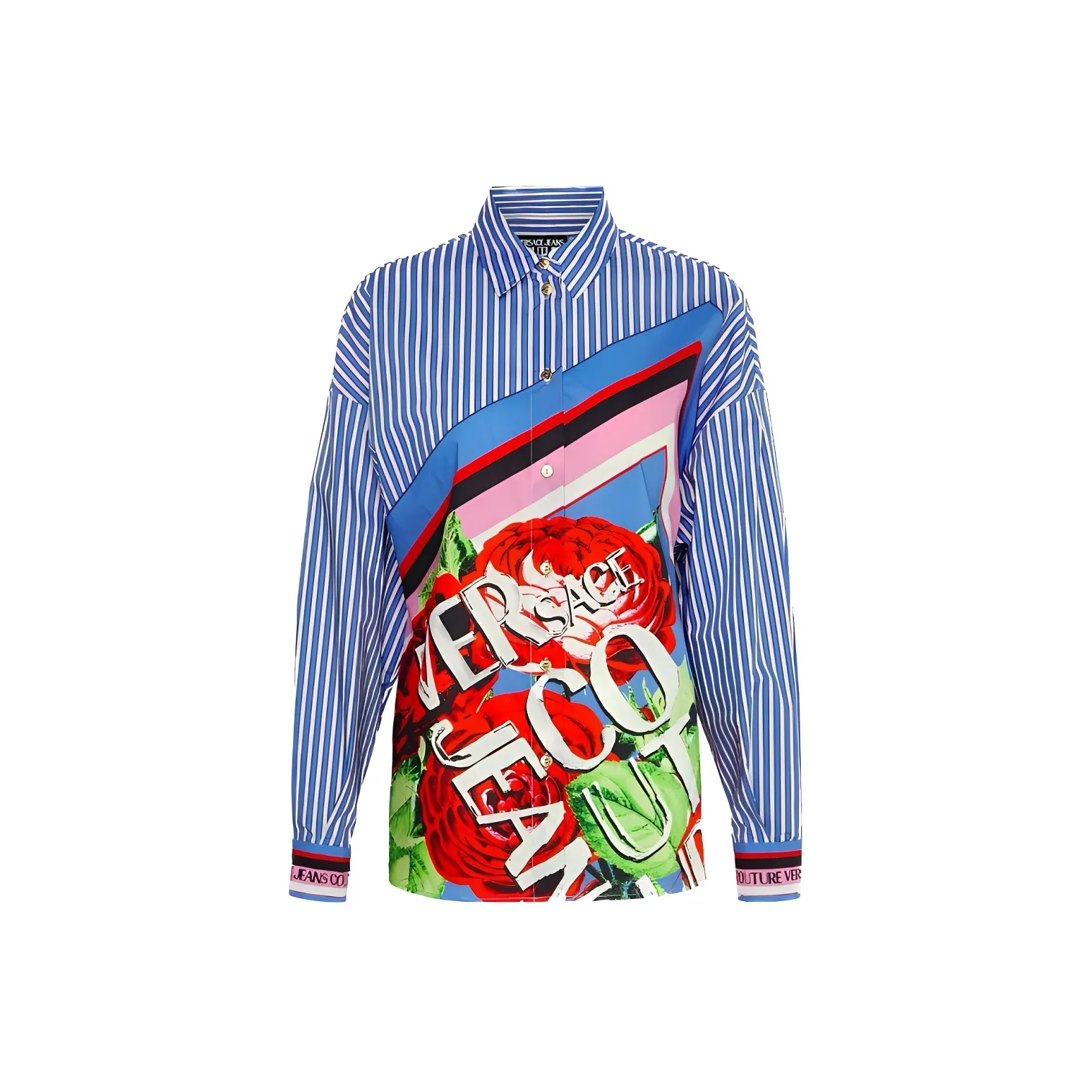 VERSACE JEANS COUTURE SS23 Рубашка Женская Синяя