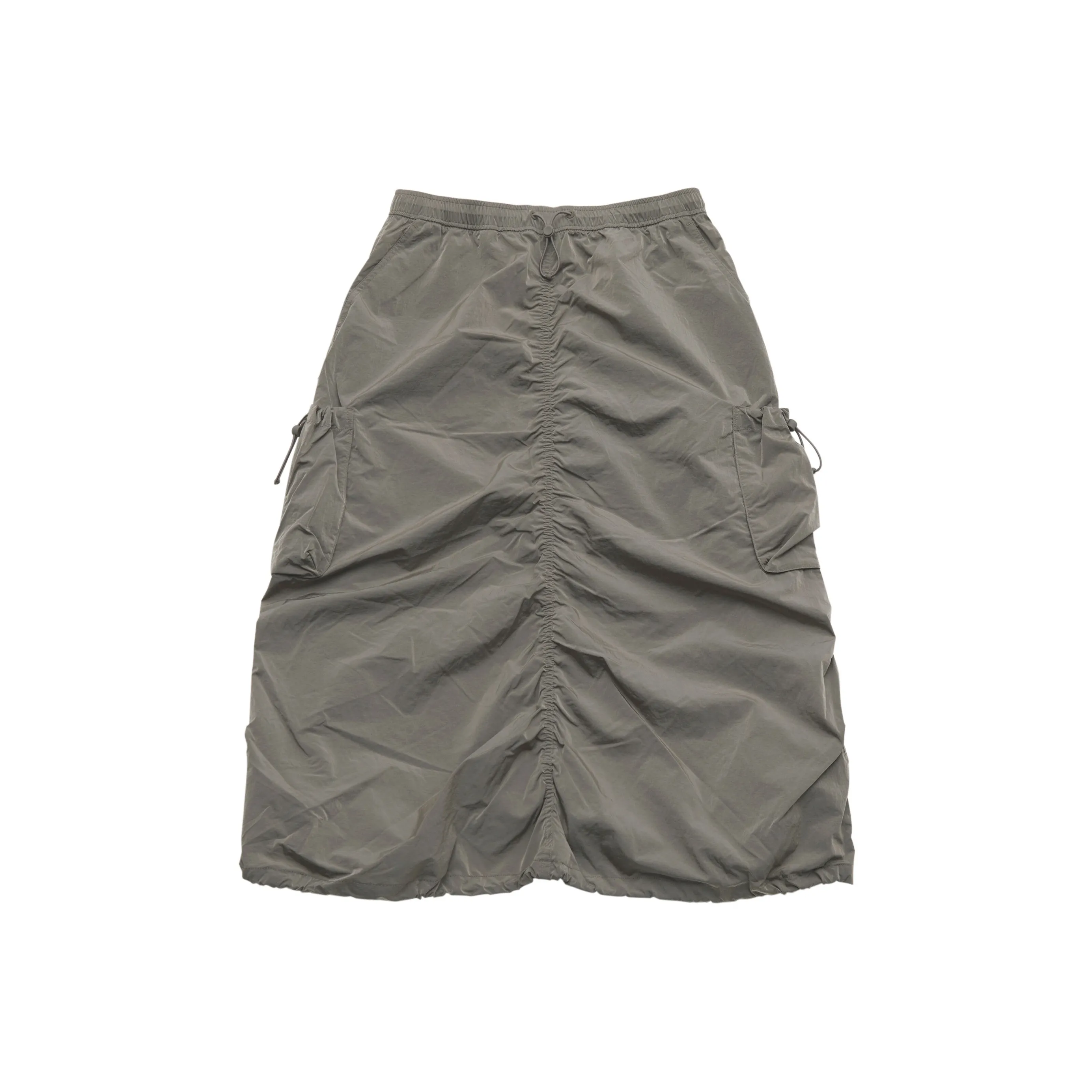 Mlb Base Logo New York Yankees Basic Collection SS25 Повседневный Длинный Юбка Женские Цветочный дизайн Серо-коричневый