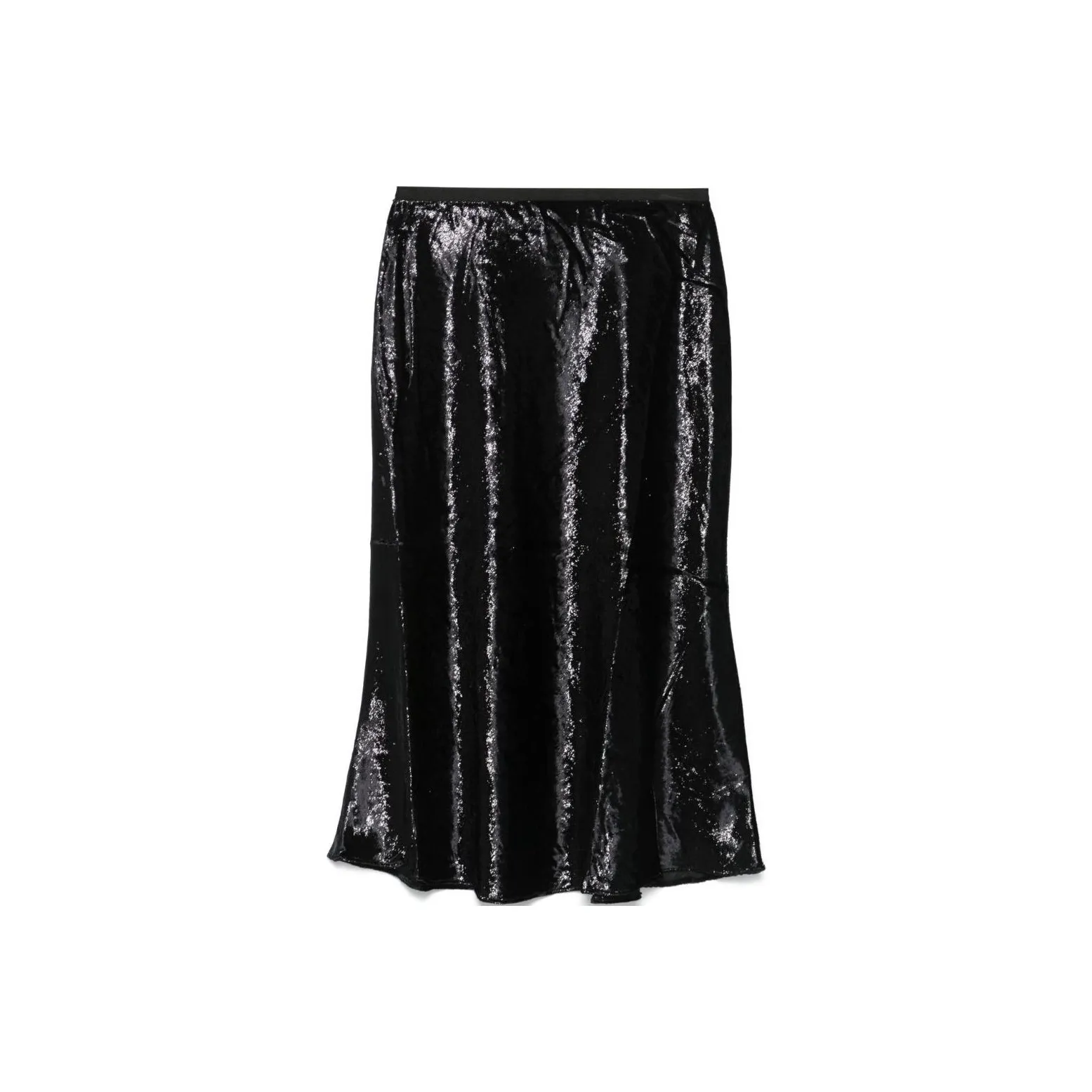 Versace La Greca cotton shirt Lamé Midi Skirt