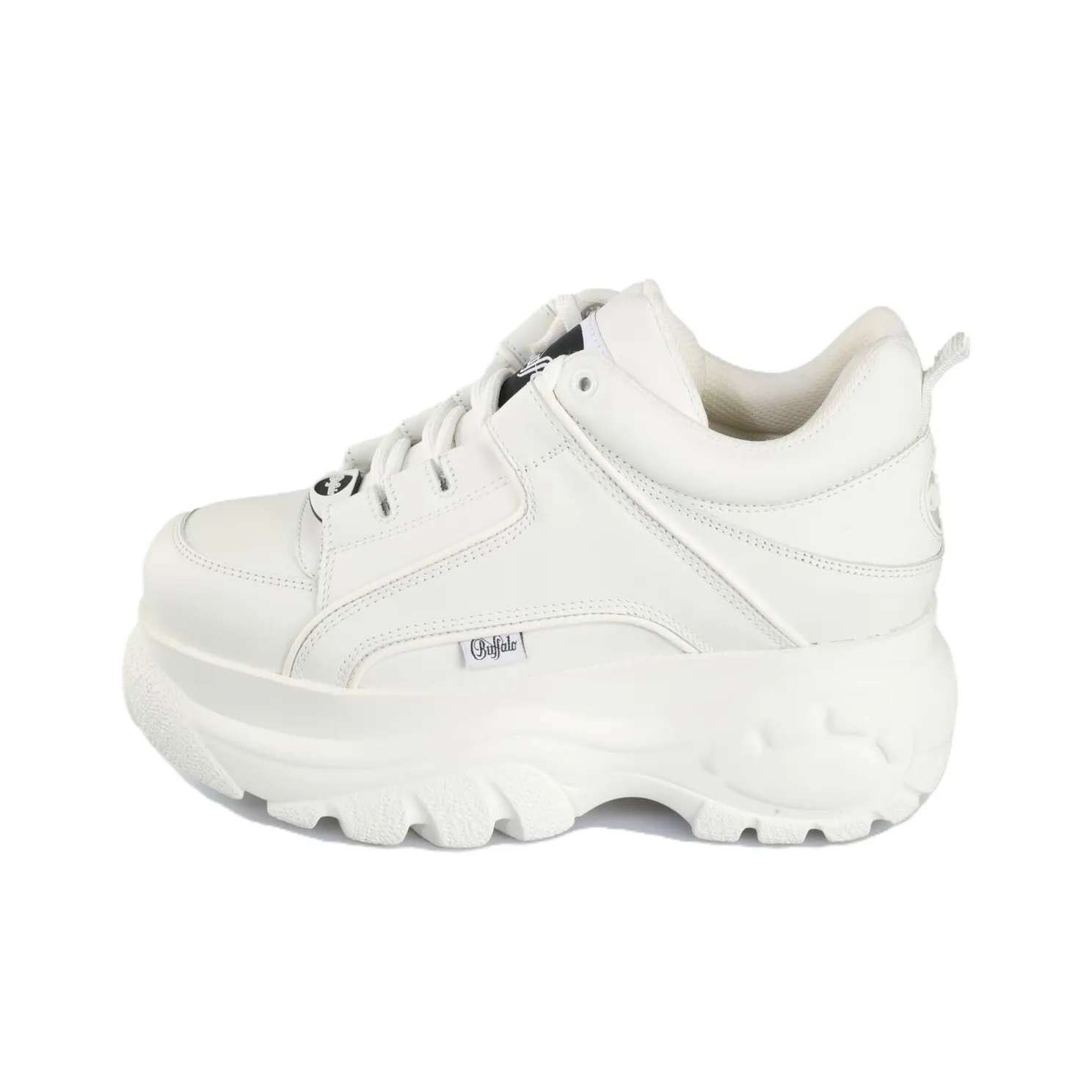 Buffalo Classic Shock Absorbers Slip Resistant Low Top Casual Shoes Women's White