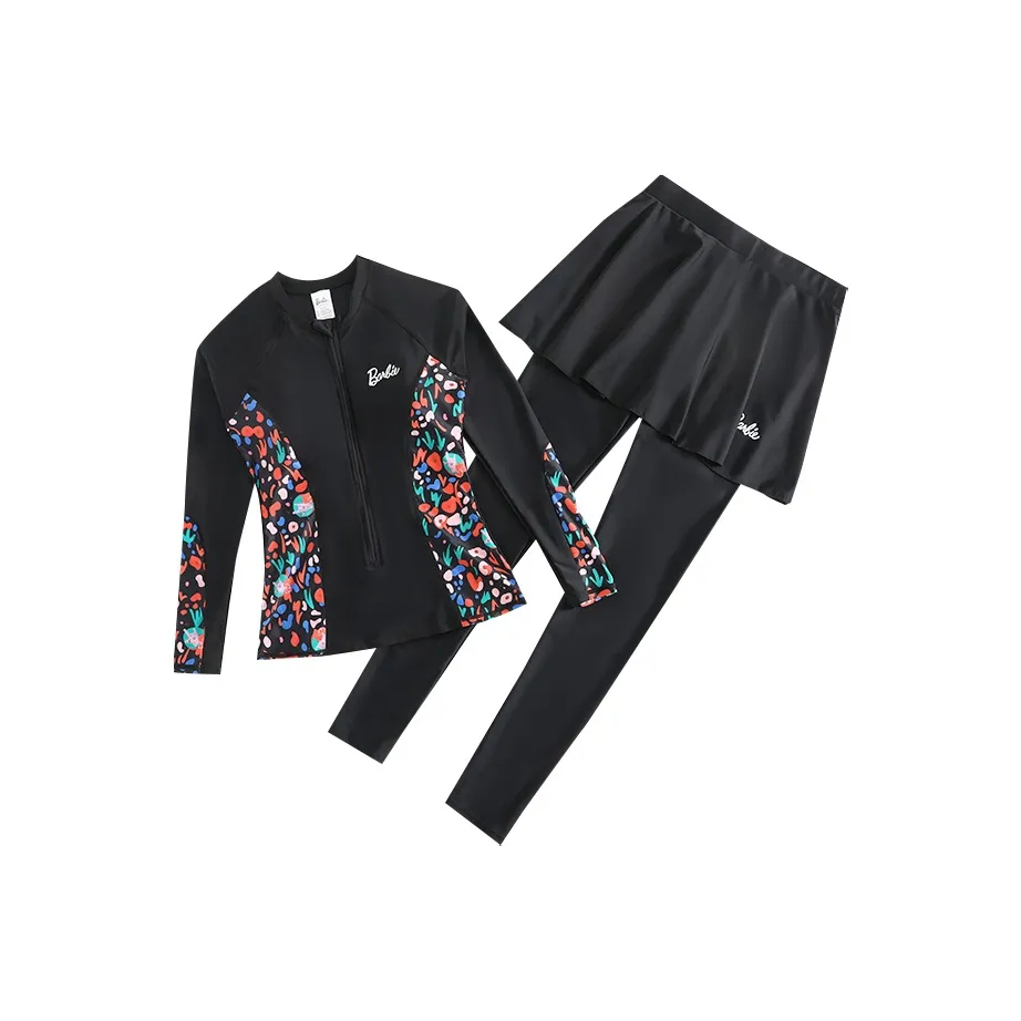 Барби Двухкомпонентный Купальник Женский Черный