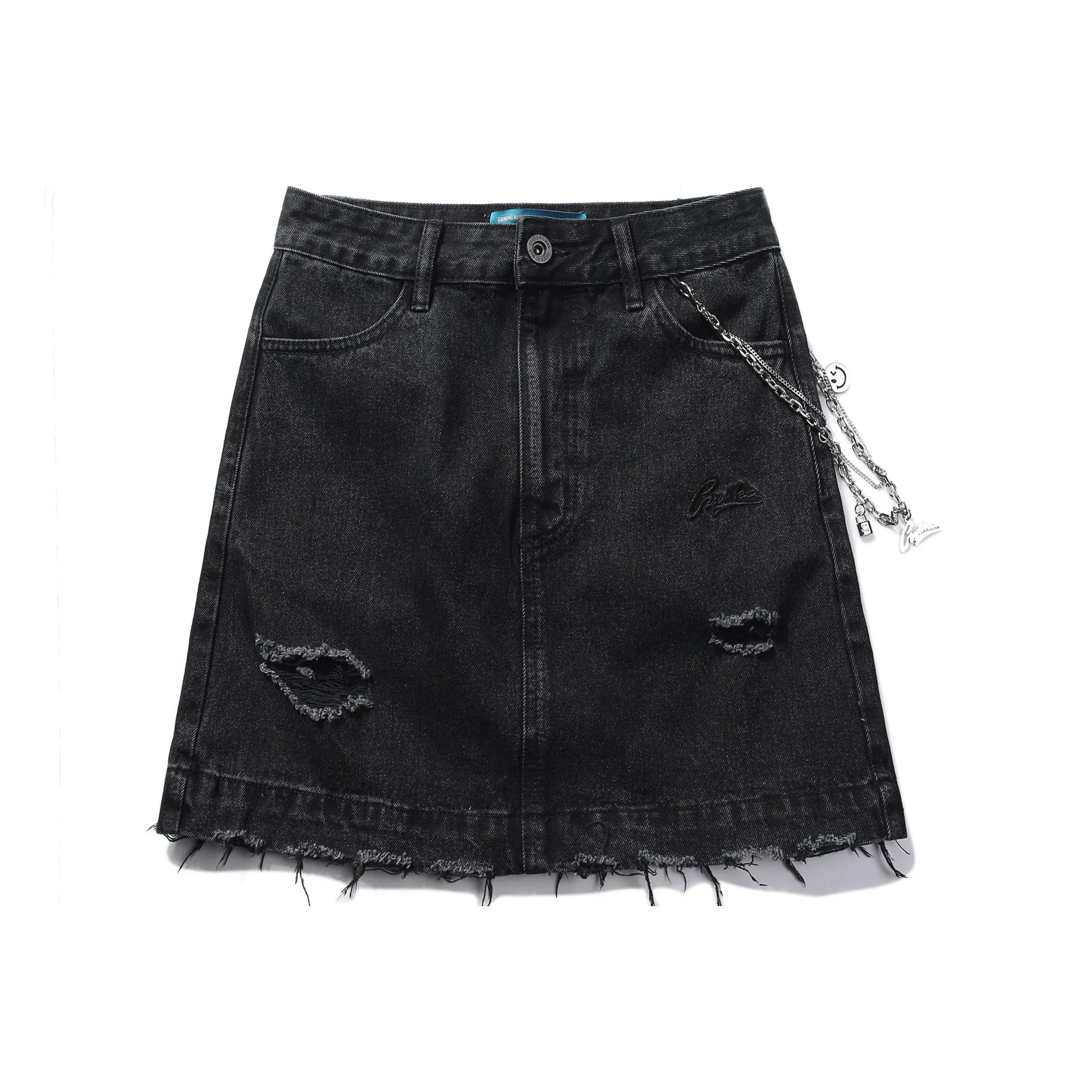 Guuka Hero Джинсовые короткие юбки Женские Черный
