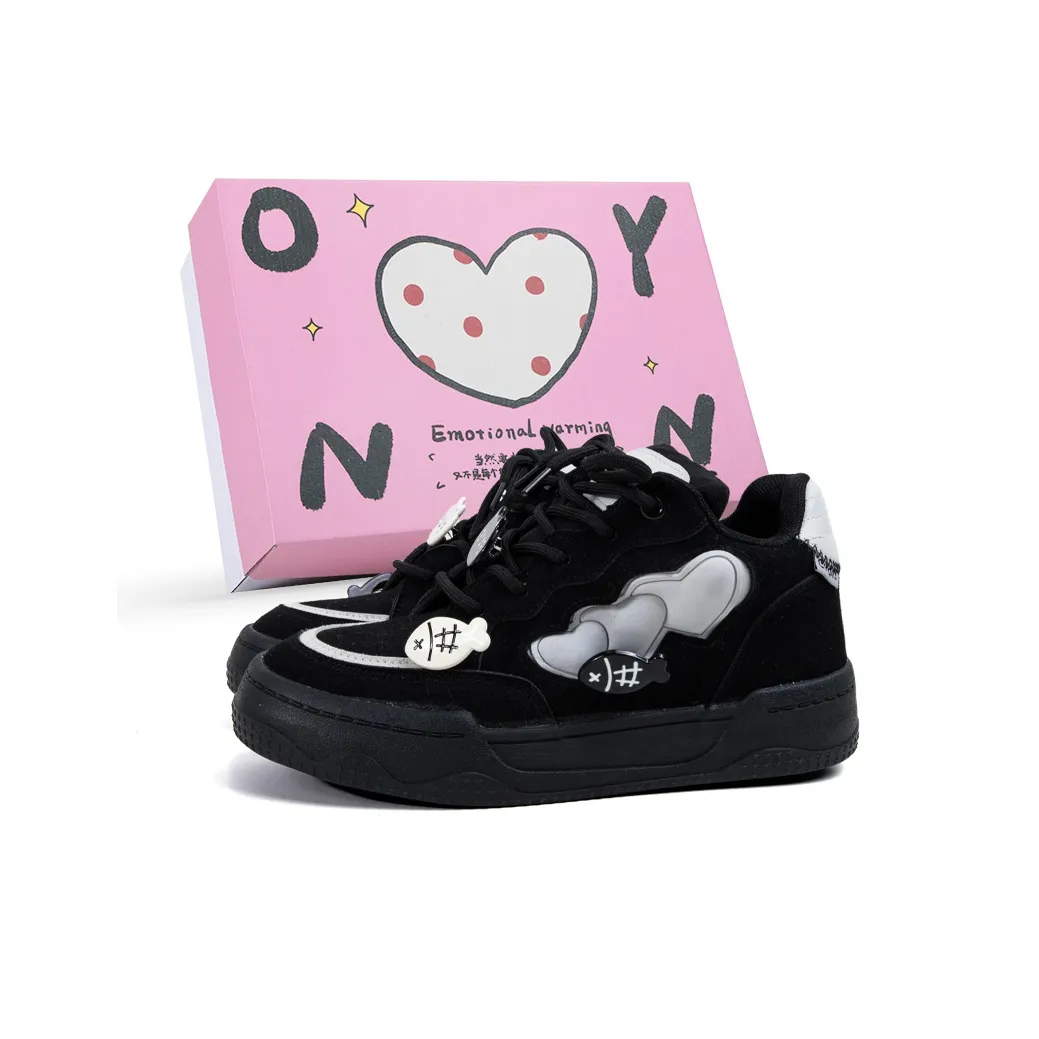 OYNN Young Baby Series Скейтборд Кроссовки Низкие Черные Женские