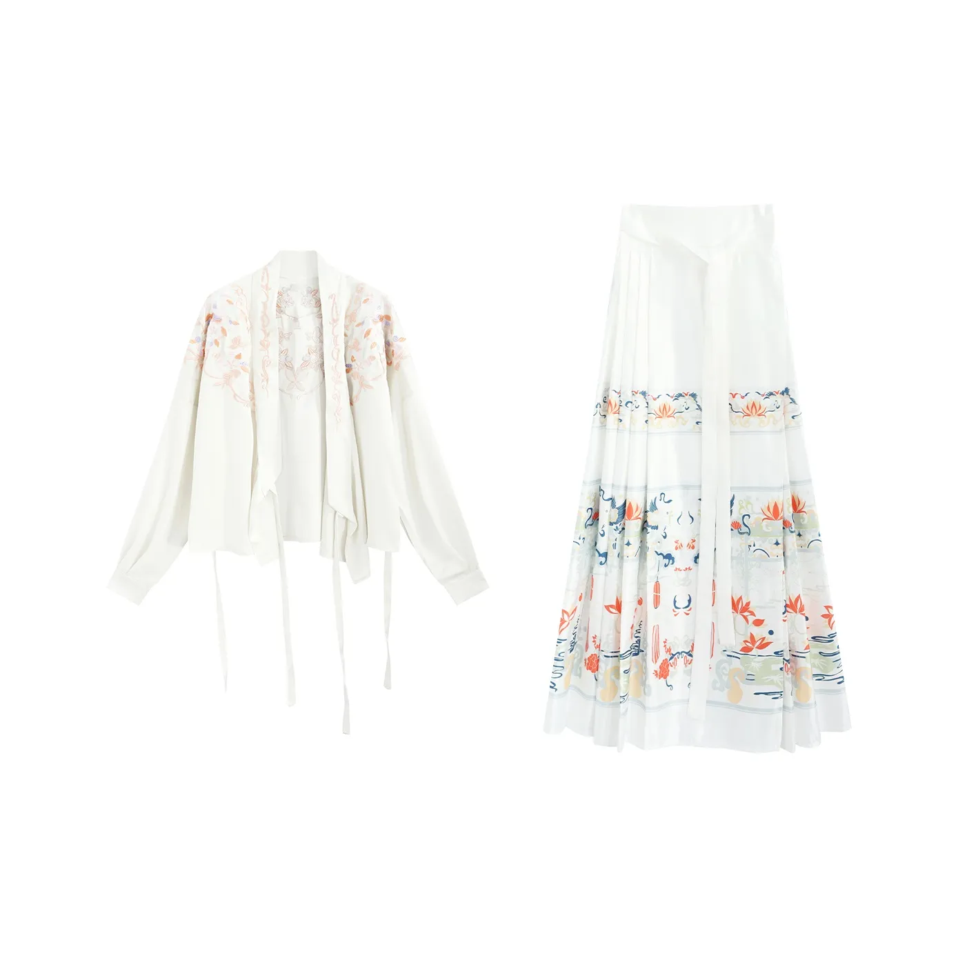 Garbege Белый набор Женские Ханьфу