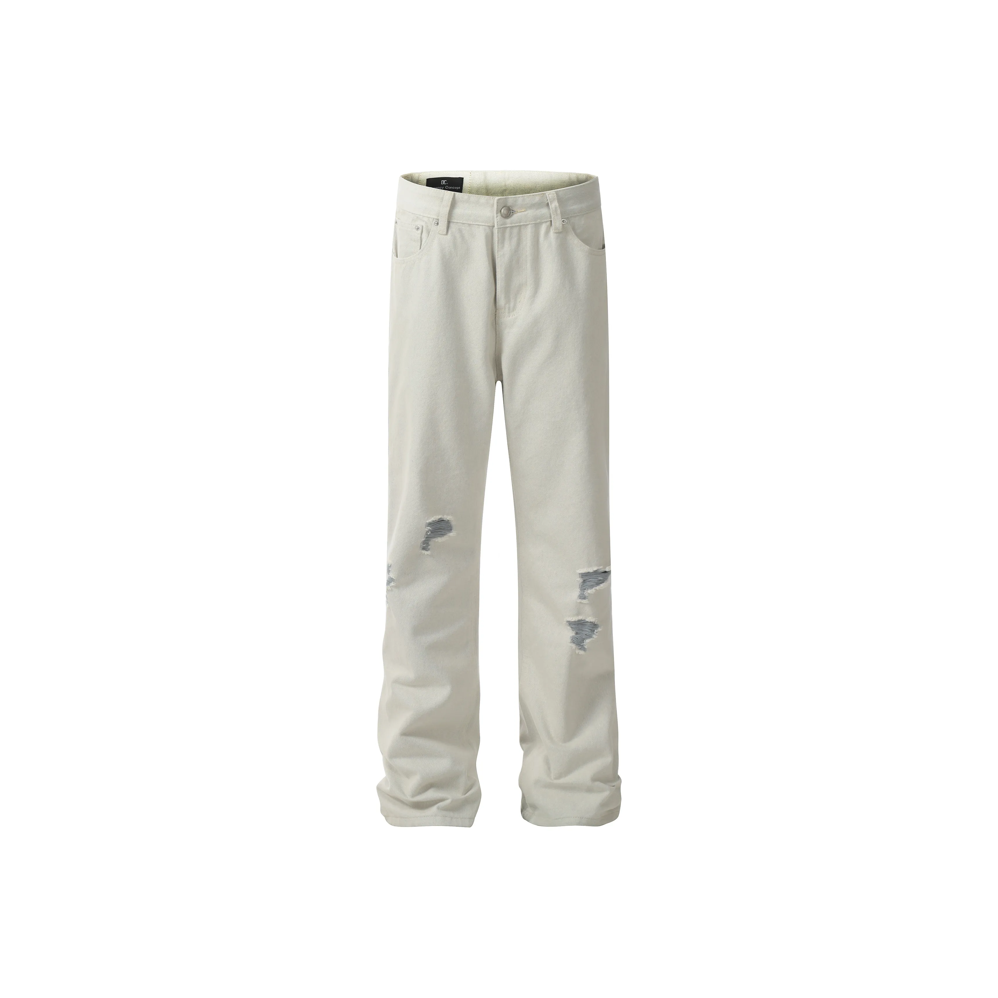 HEIYIXIANSHENG Jeans Unisex White