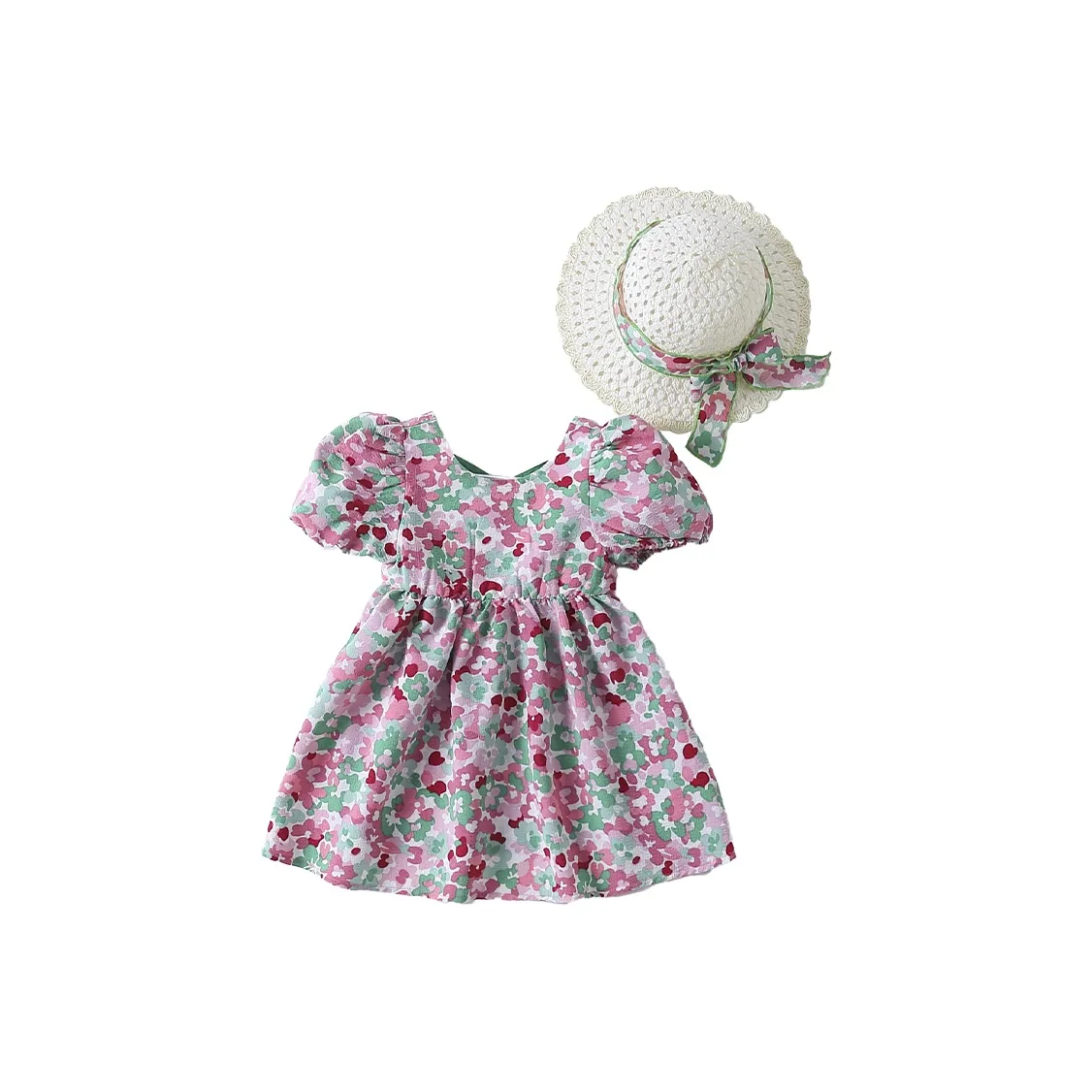 Dis Rabbit Детское платье для девочек розовый красный