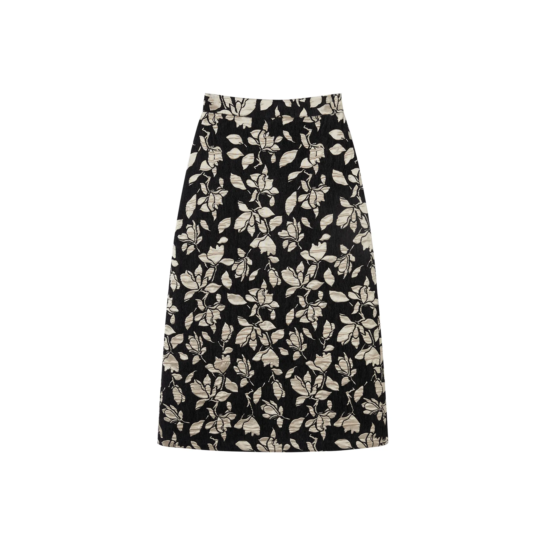 DIALOGUE Повседневный Длинный Юбка Женские Черная Подошва Бежевый Жаккард