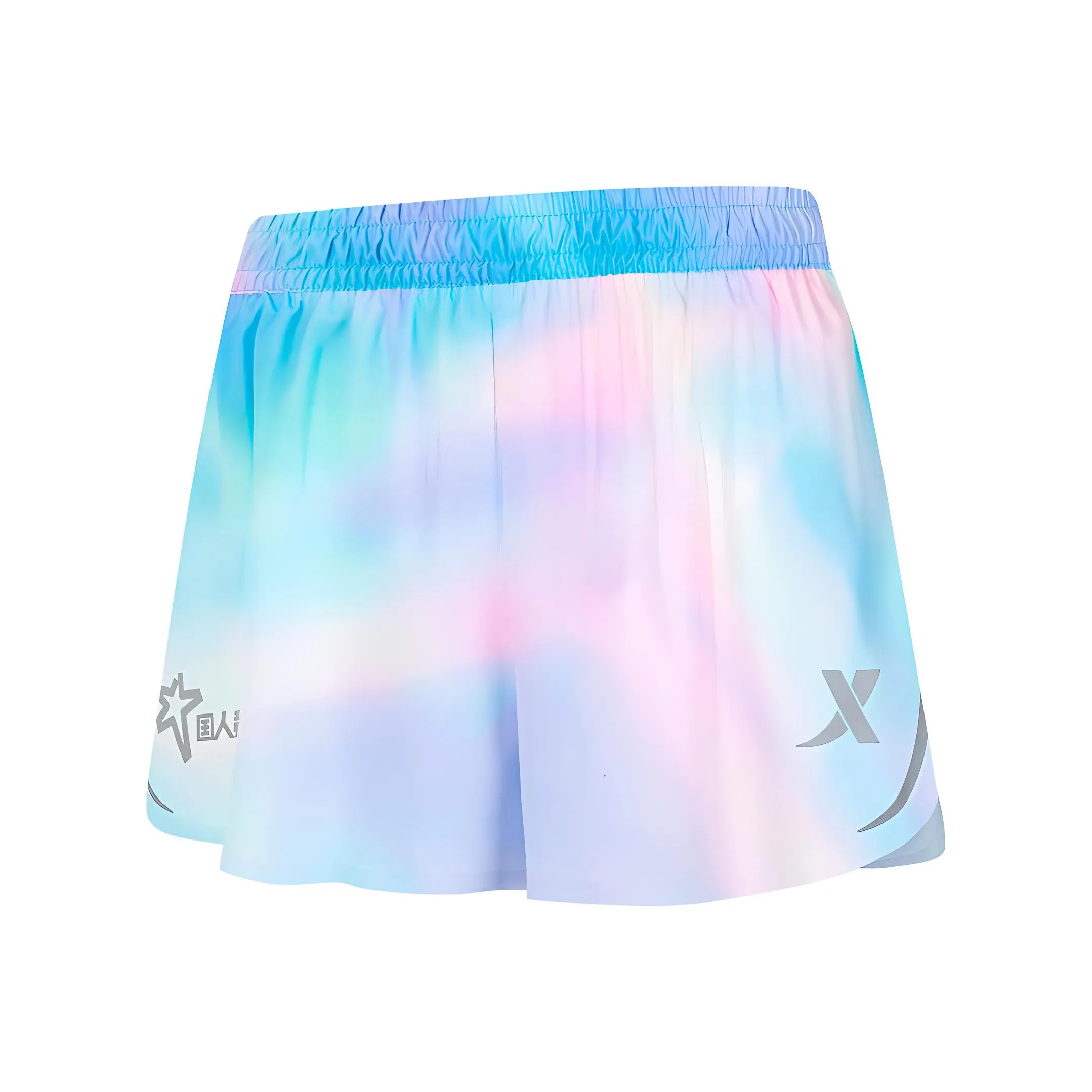 XTEP Спортивные шорты Женские Прозрачный синий