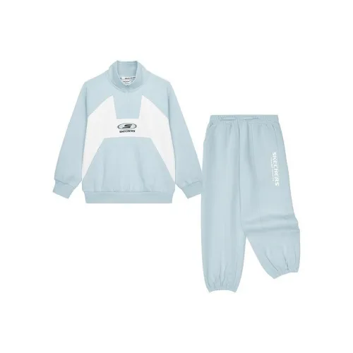 Skechers Kids Перламутрово-голубой 01MZ Школьный возраст Повседневная спортивная одежда