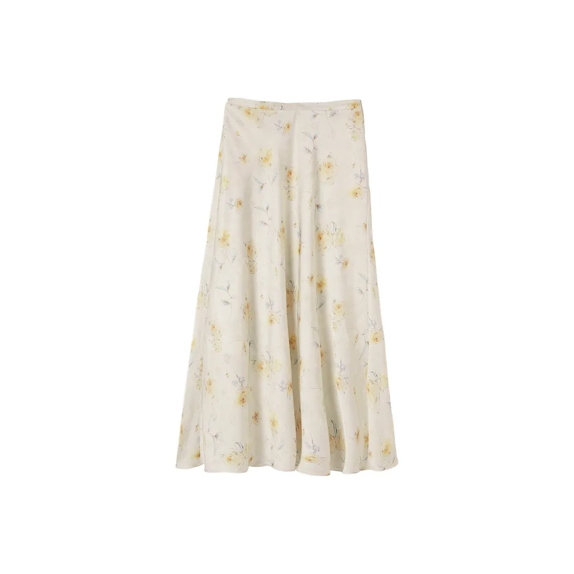 XIANGYING Повседневная длинная юбка женская желтая