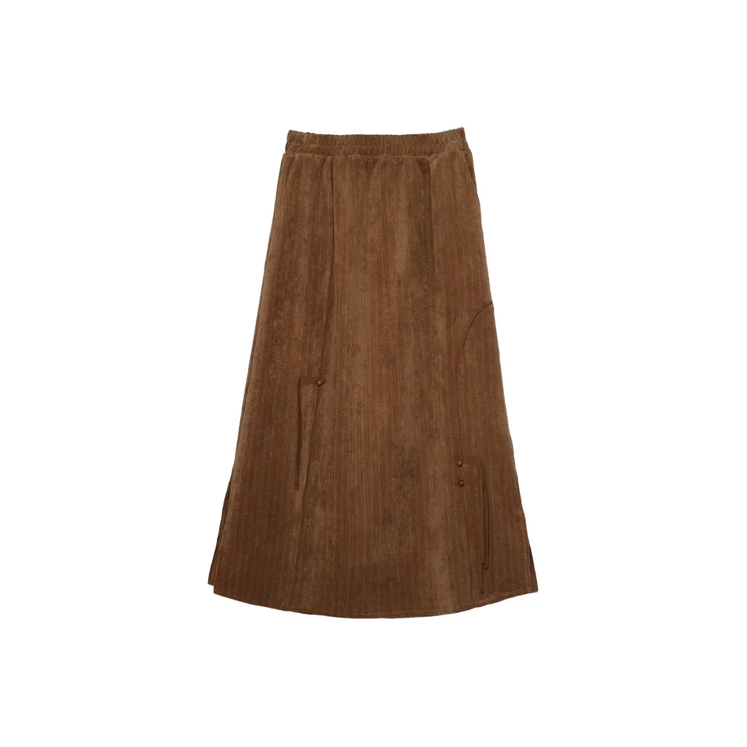 IT'Real Elegant Women's Dresses SS25 Повседневный Длинный Юбка Женские Карамель