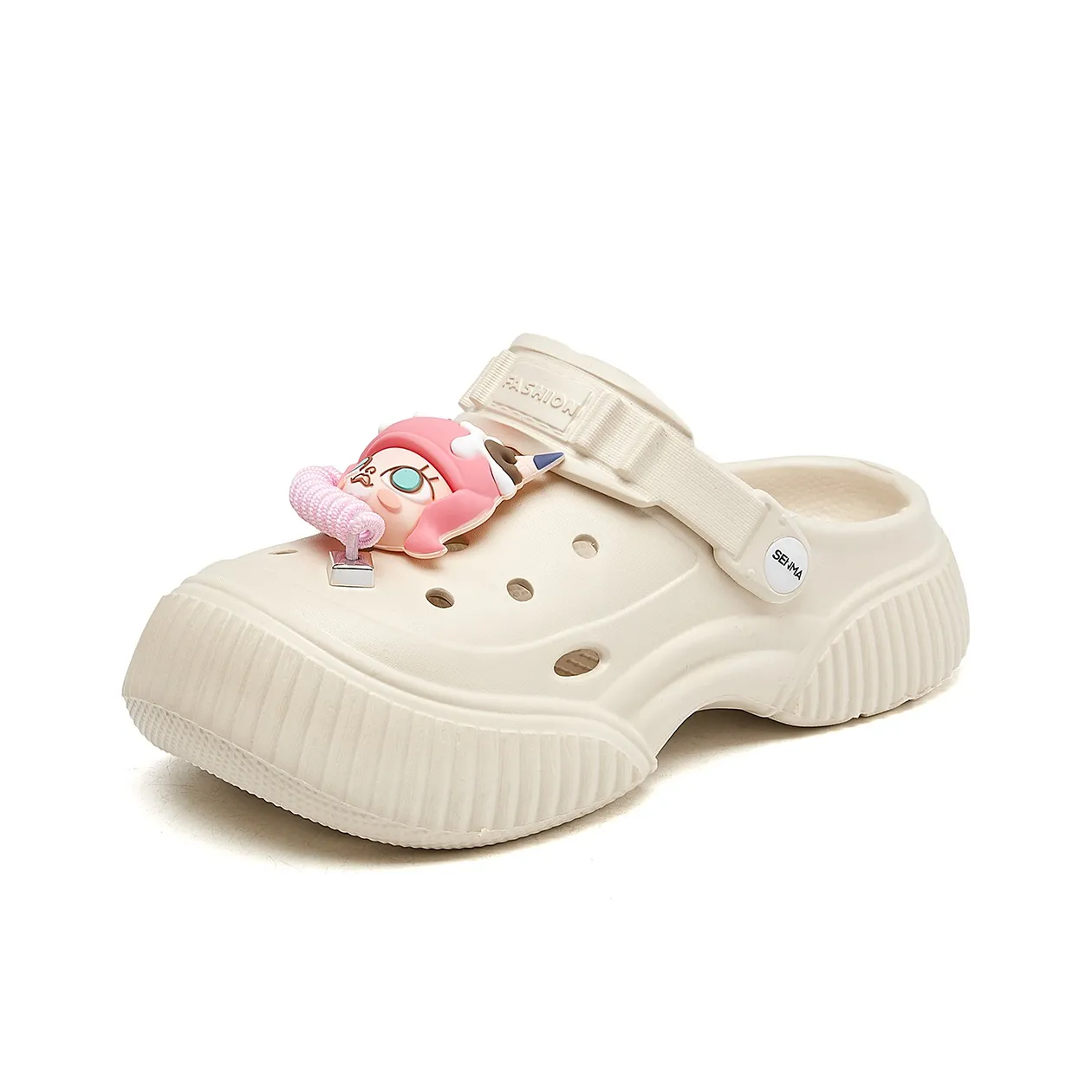 La Chapelle Бизнес Повседневный Универсальный Сабо Женские Бежевый