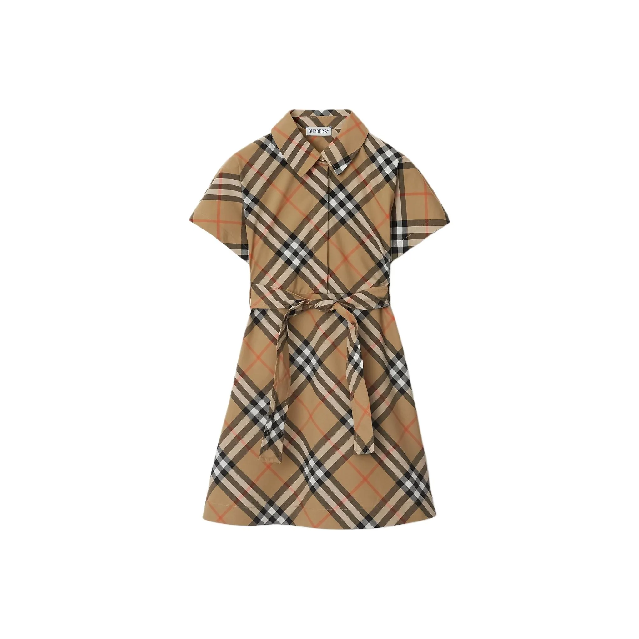 Burberry Платье SS24 Архивный Бежевый Детский