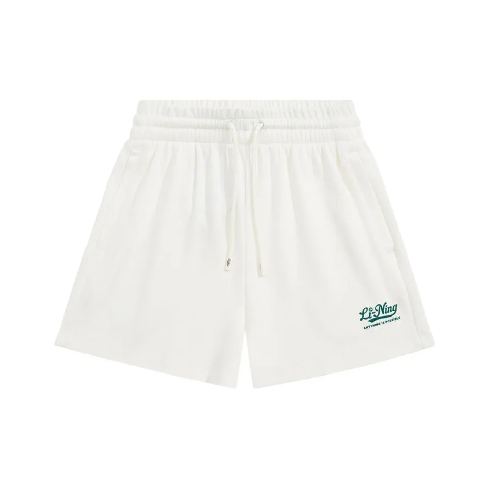 LiNing Sports Life Collection Sports Shorts Women's Ivory